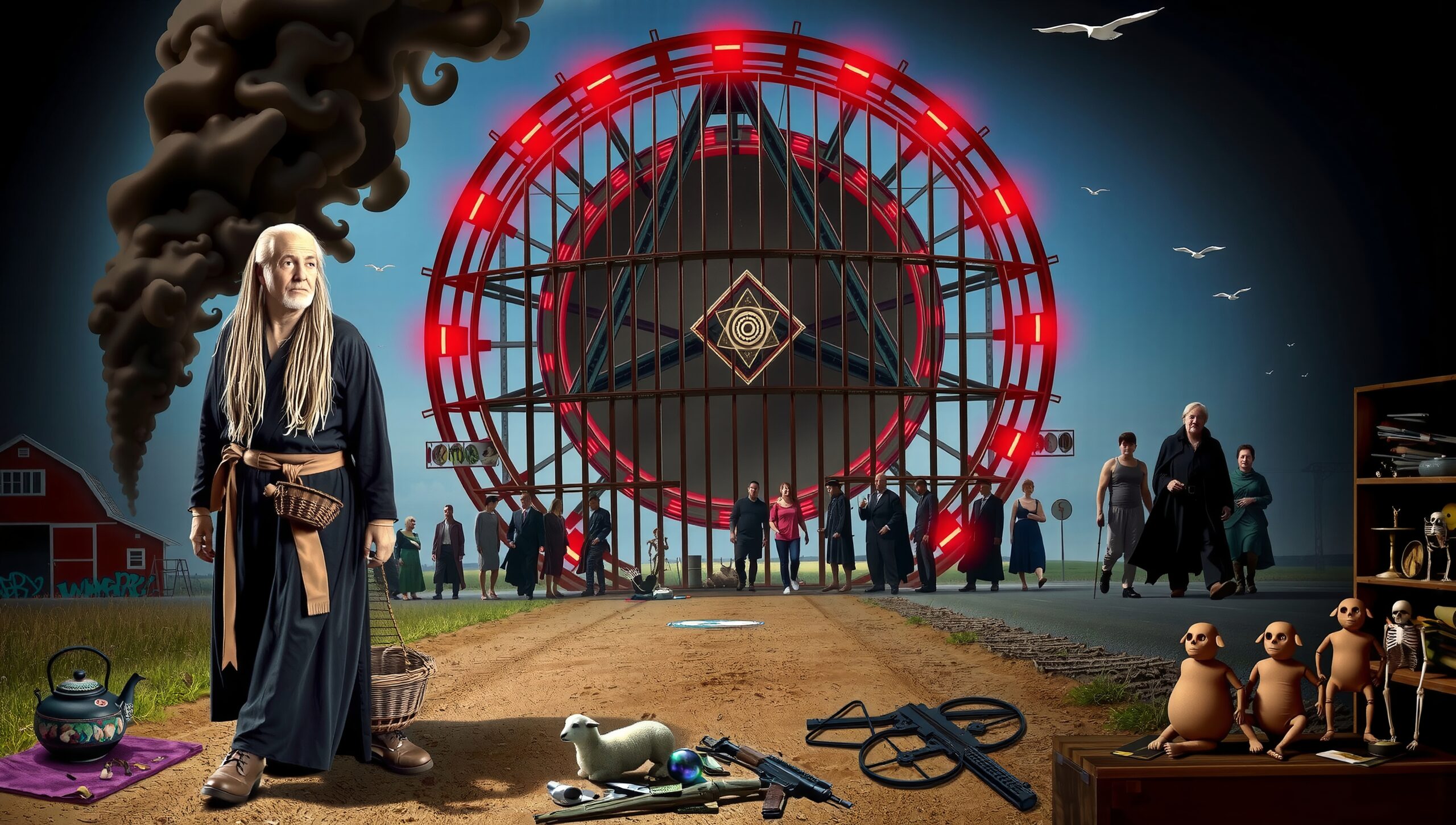 Surreal Gathering at Red Wheel