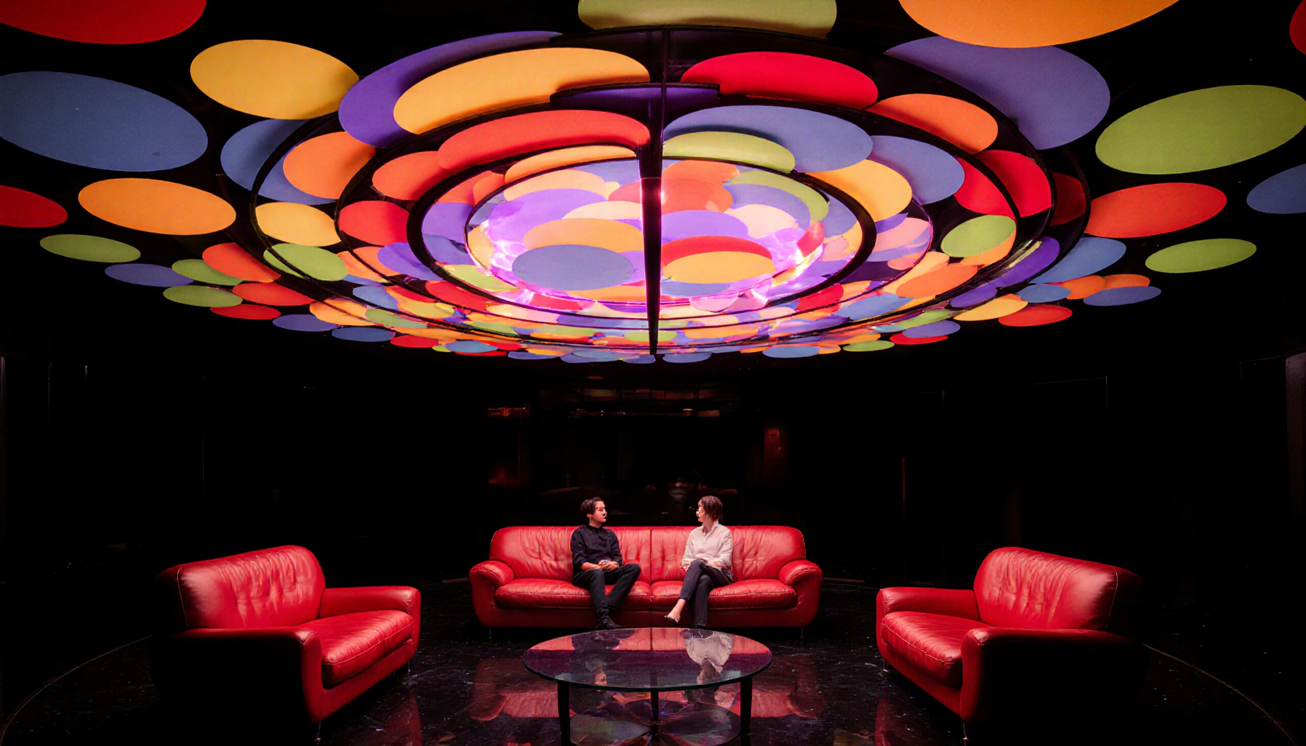 Vibrant Modern Lounge with Colors