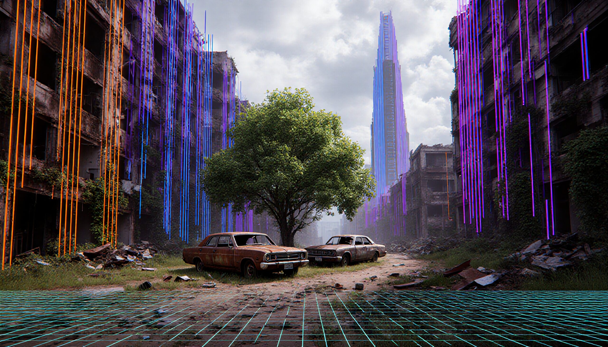 Contrasting Worlds Urban Futurism