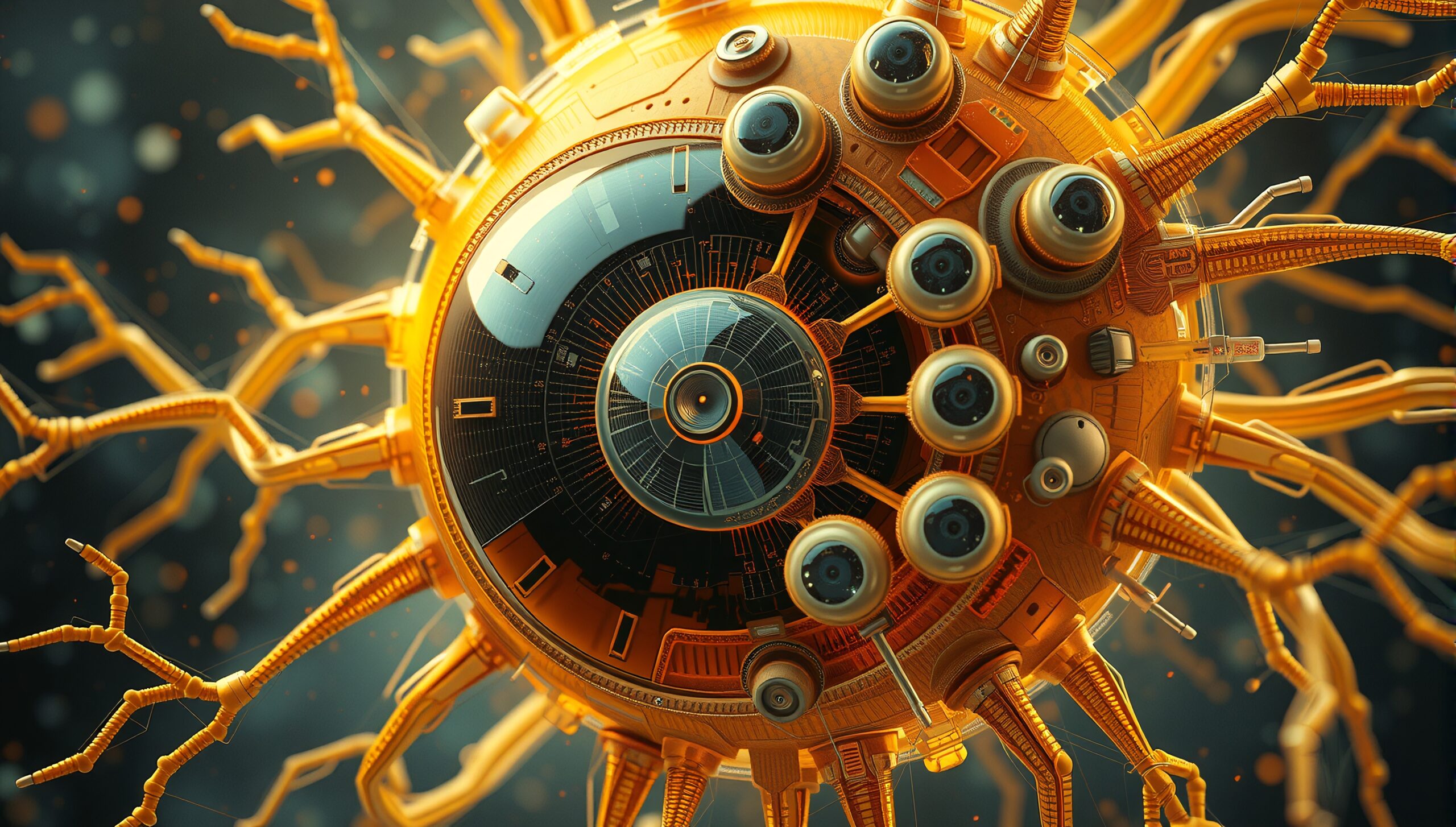 Futuristic Eye of Machines