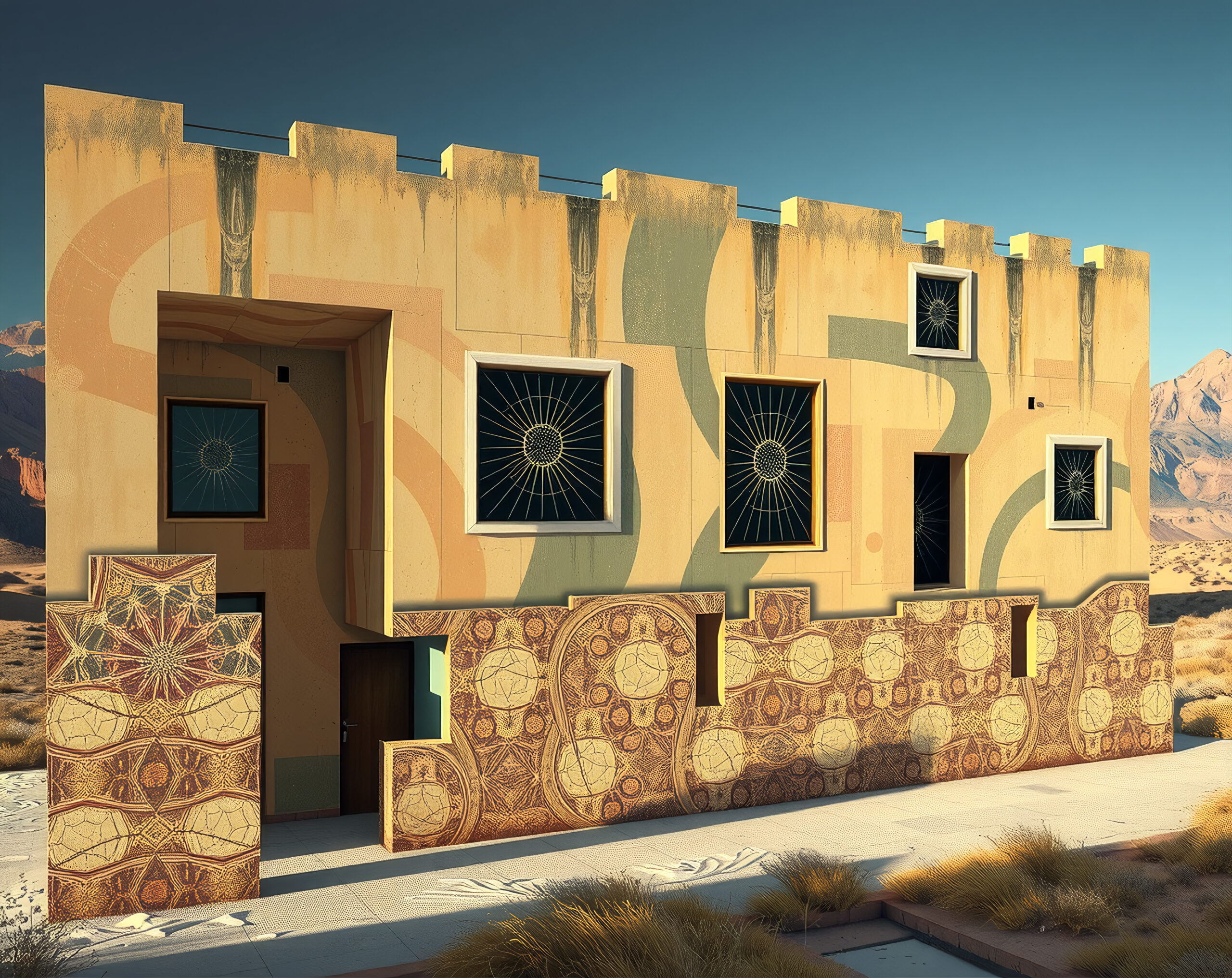 Desert Fusion Architectural Marvel