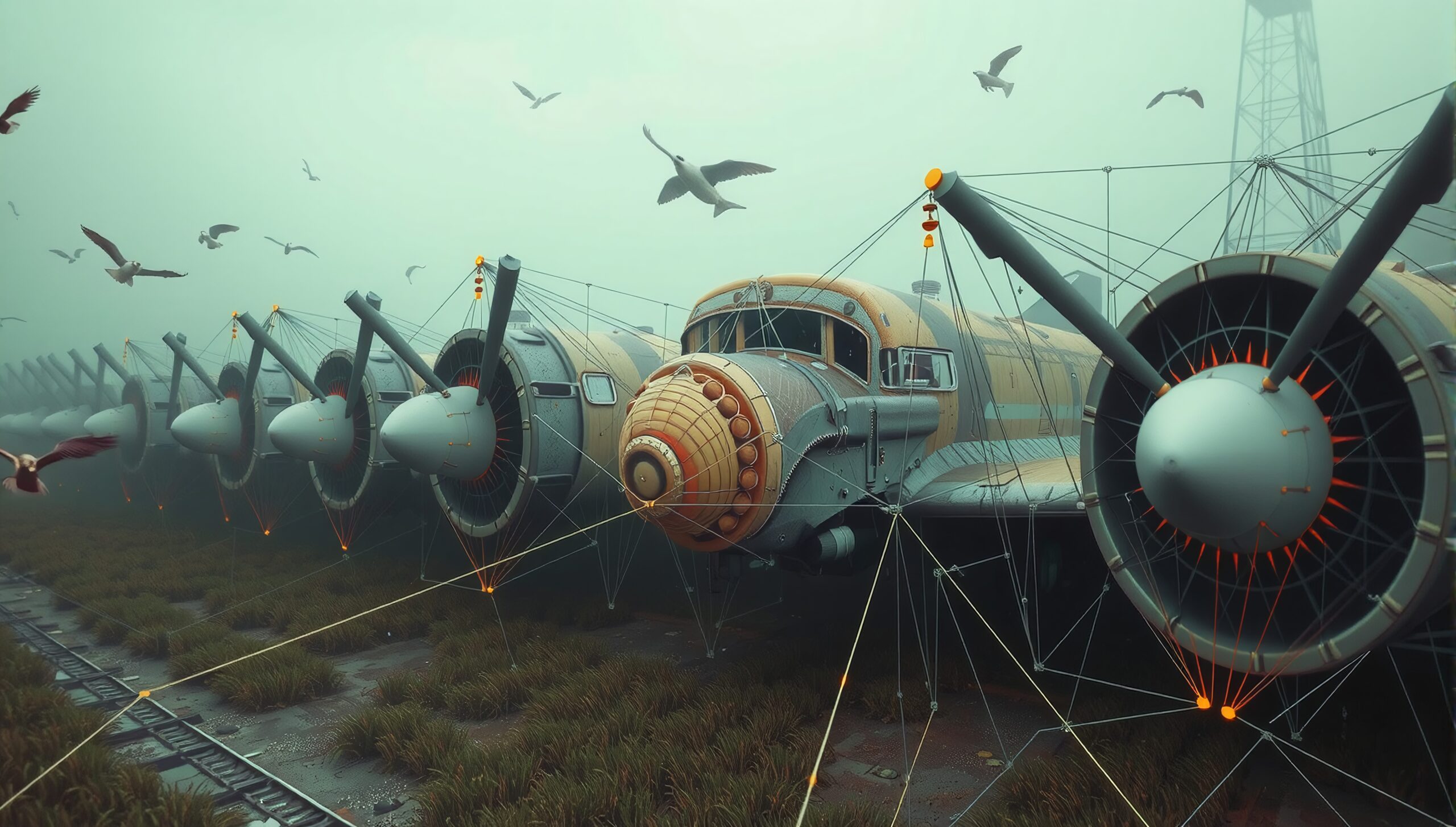 Forgotten Airplanes Amidst Nature