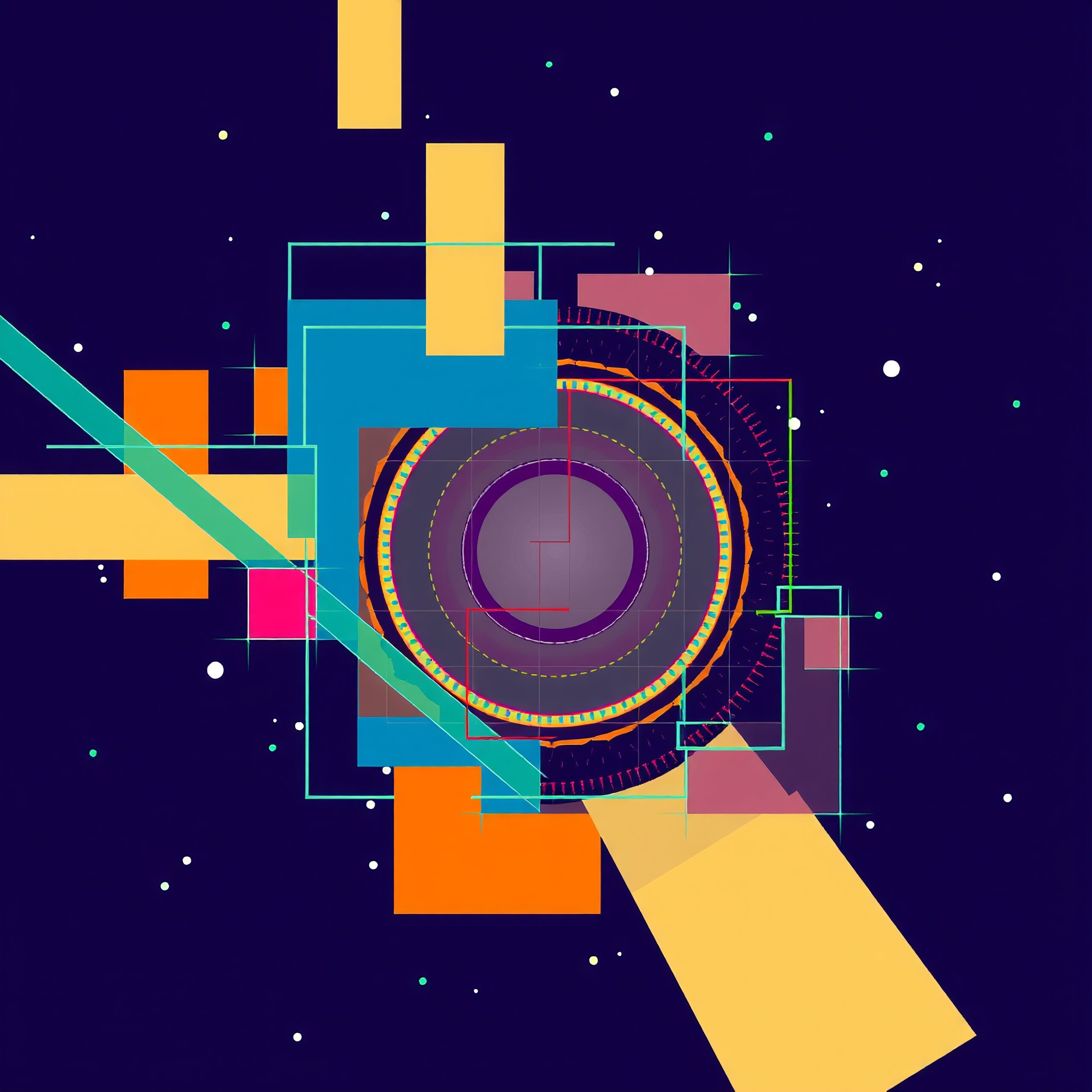 Colorful Geometric Abstract Design