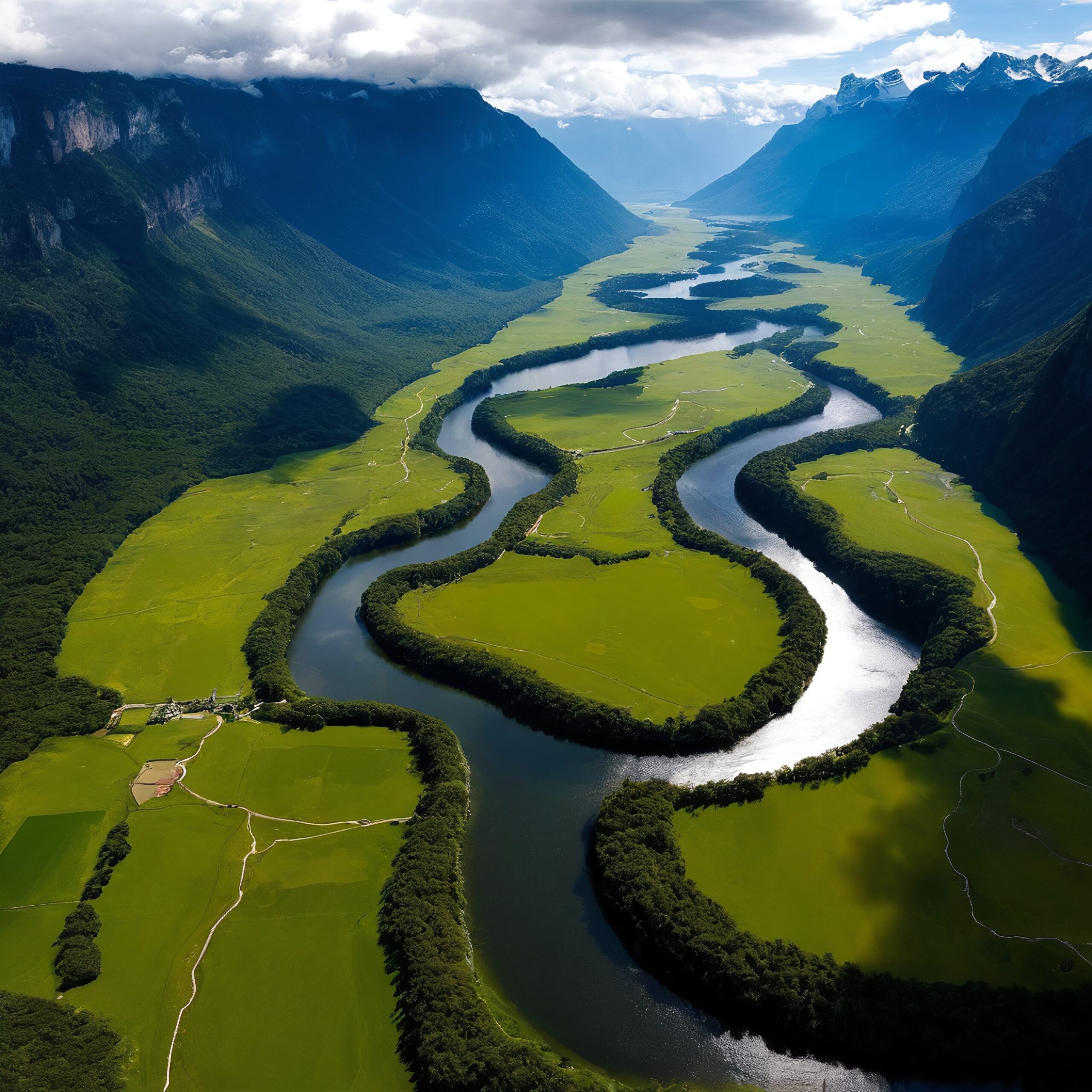 Serpentine River in Green Valley