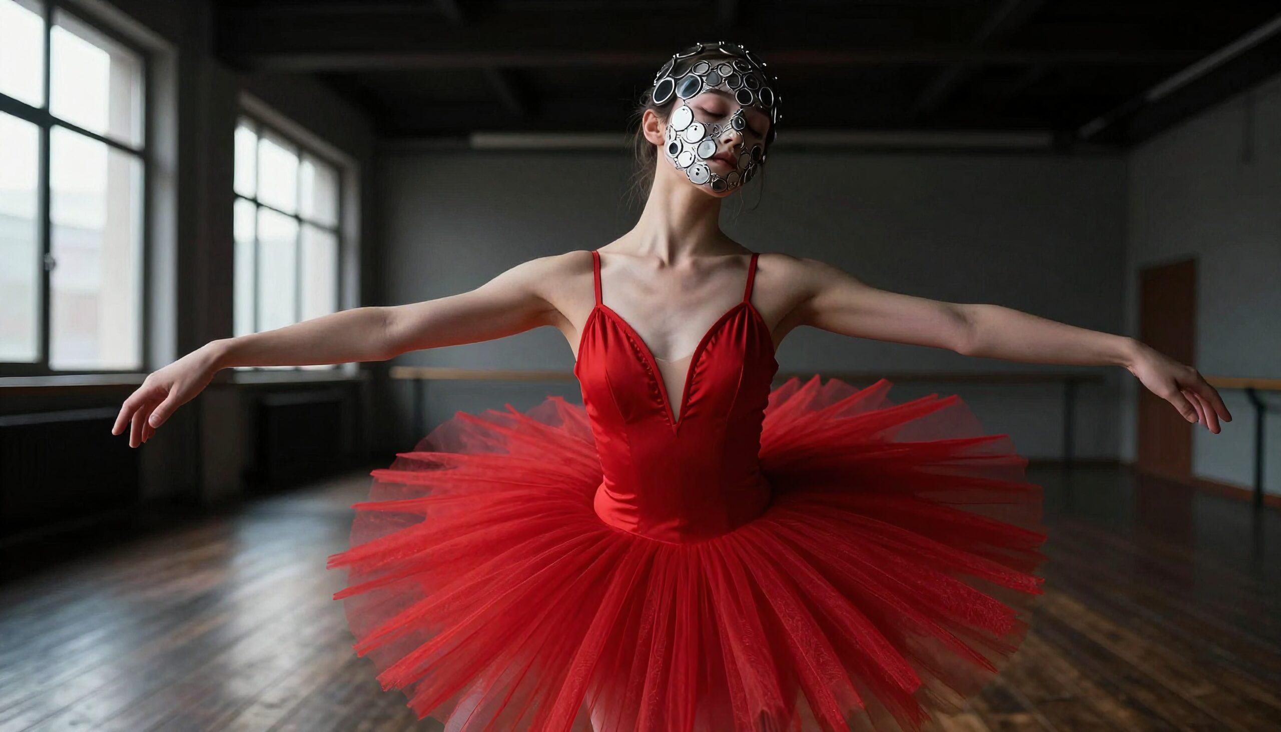 Red Tutu Ballet Performance Art