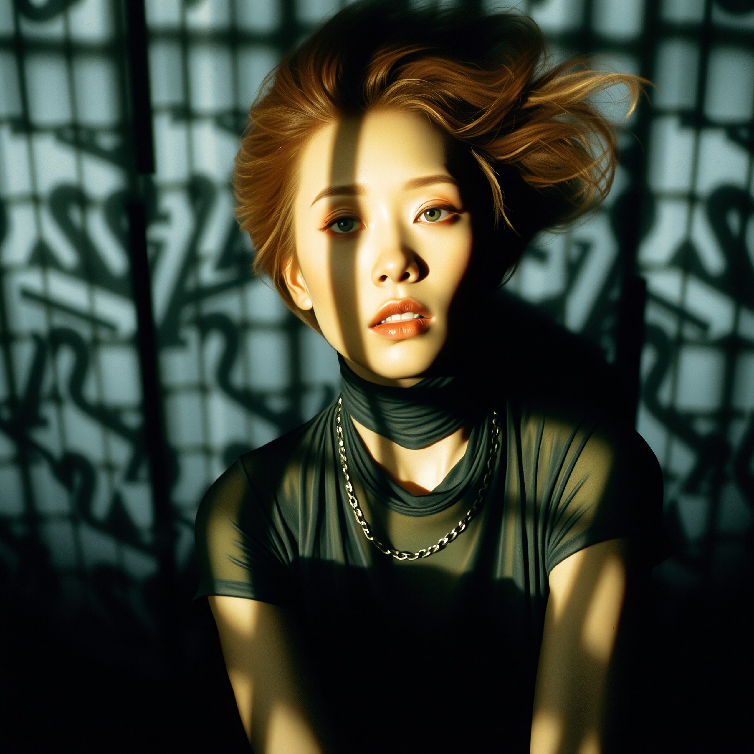 Dramatic Shadows Fashion Portrait