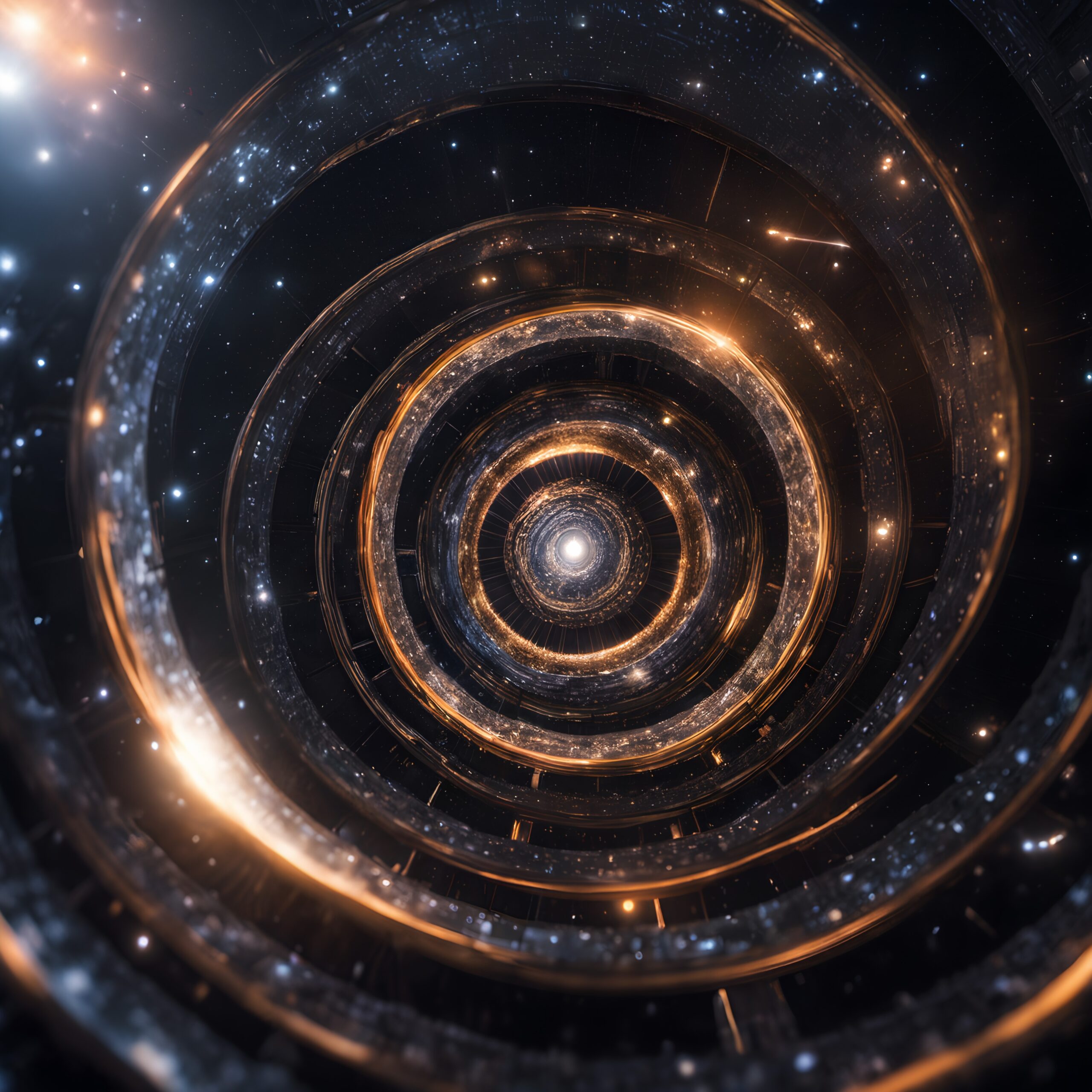 Futuristic Interstellar Tunnel Illusion