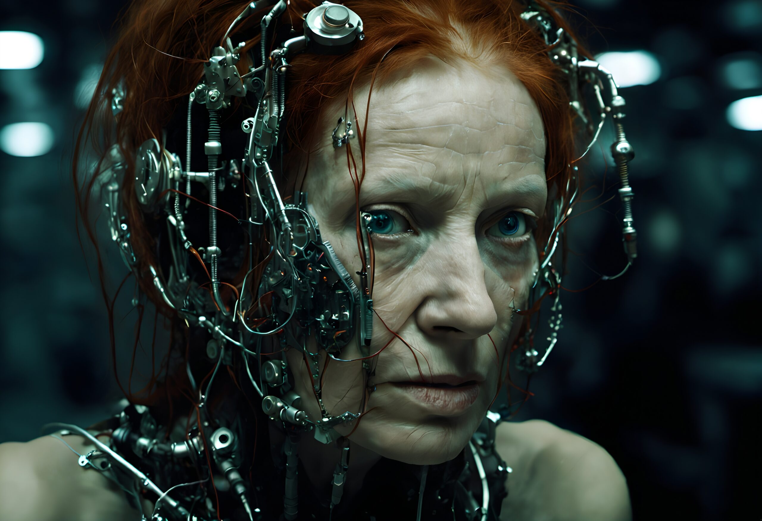 Human and Machine Fusion Portrait