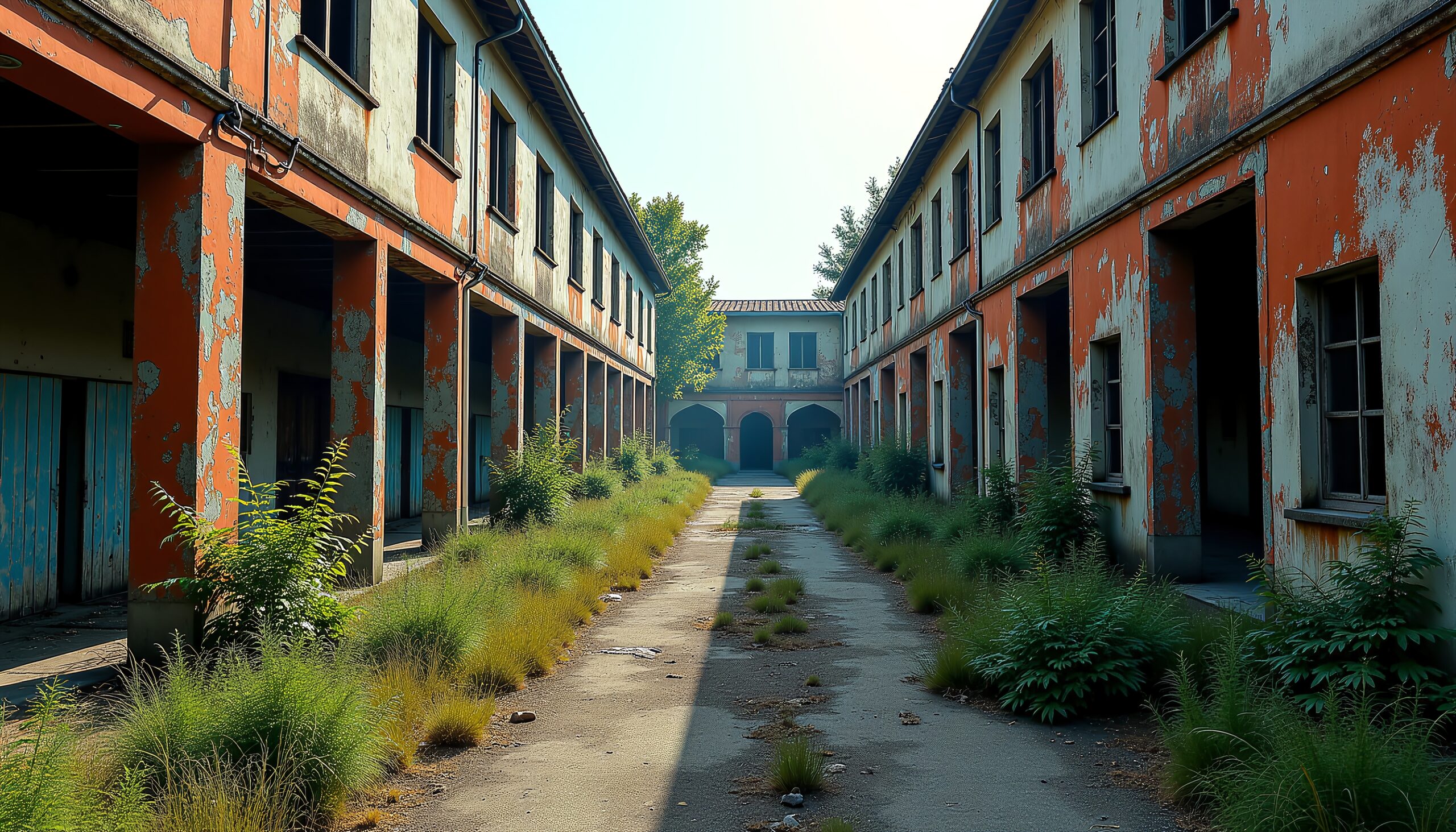 Abandoned Urban Building Pathway