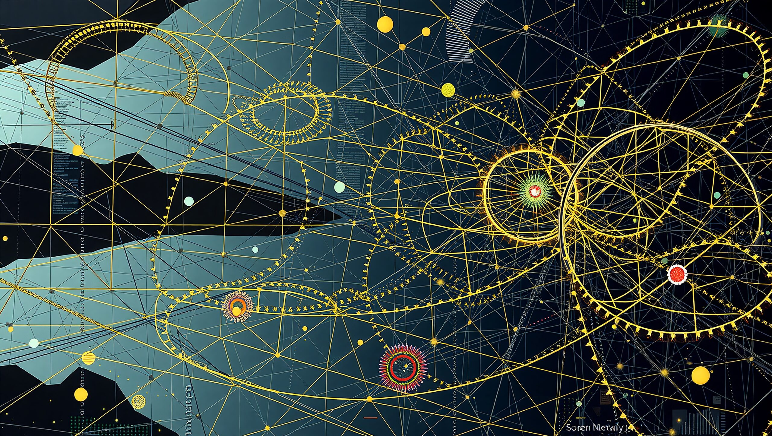 Cosmic Network of Golden Lines