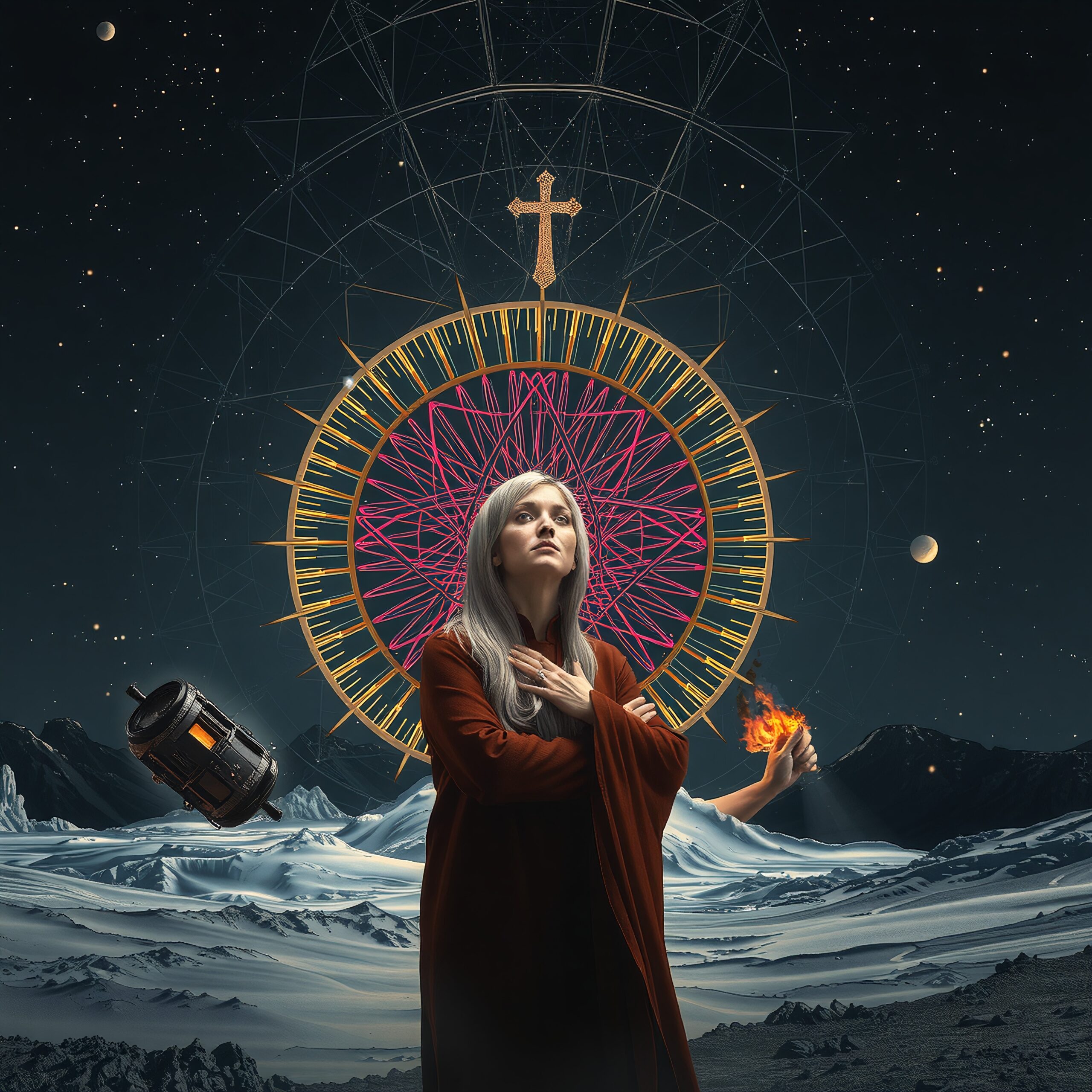 Cosmic Enigma Mystical Woman Unveiled