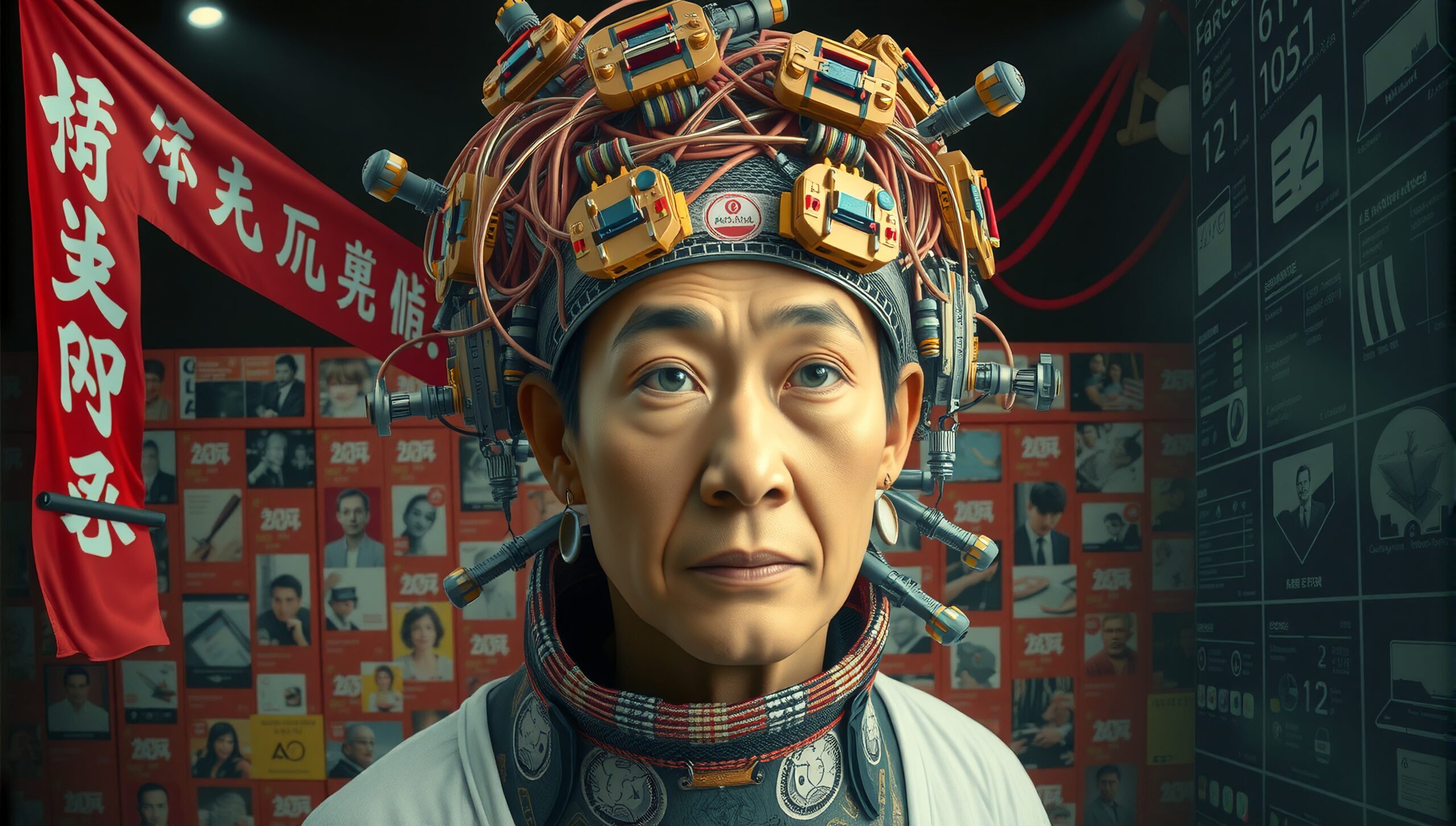 Futuristic Headgear and Portrait