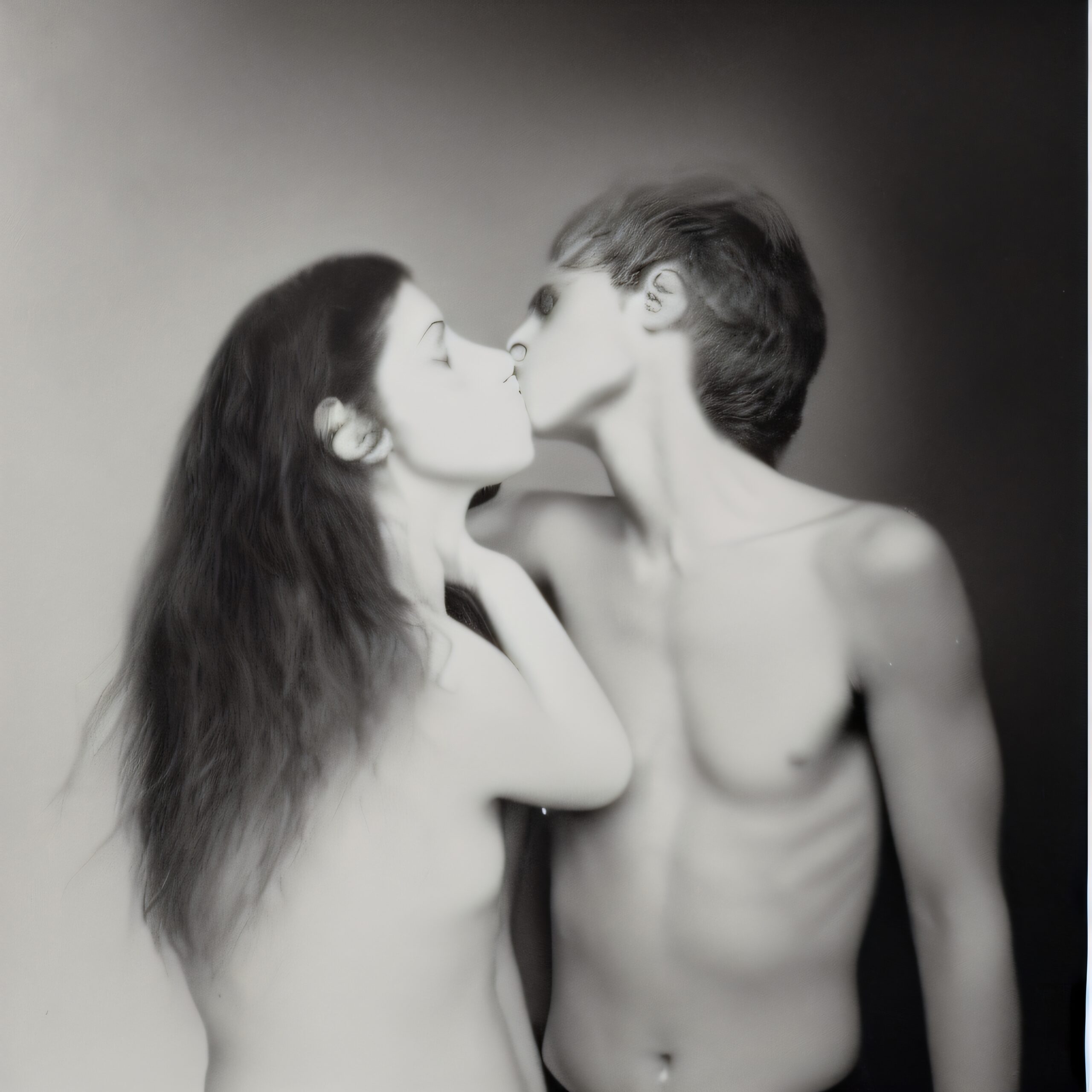 Ethereal Black And White Affection