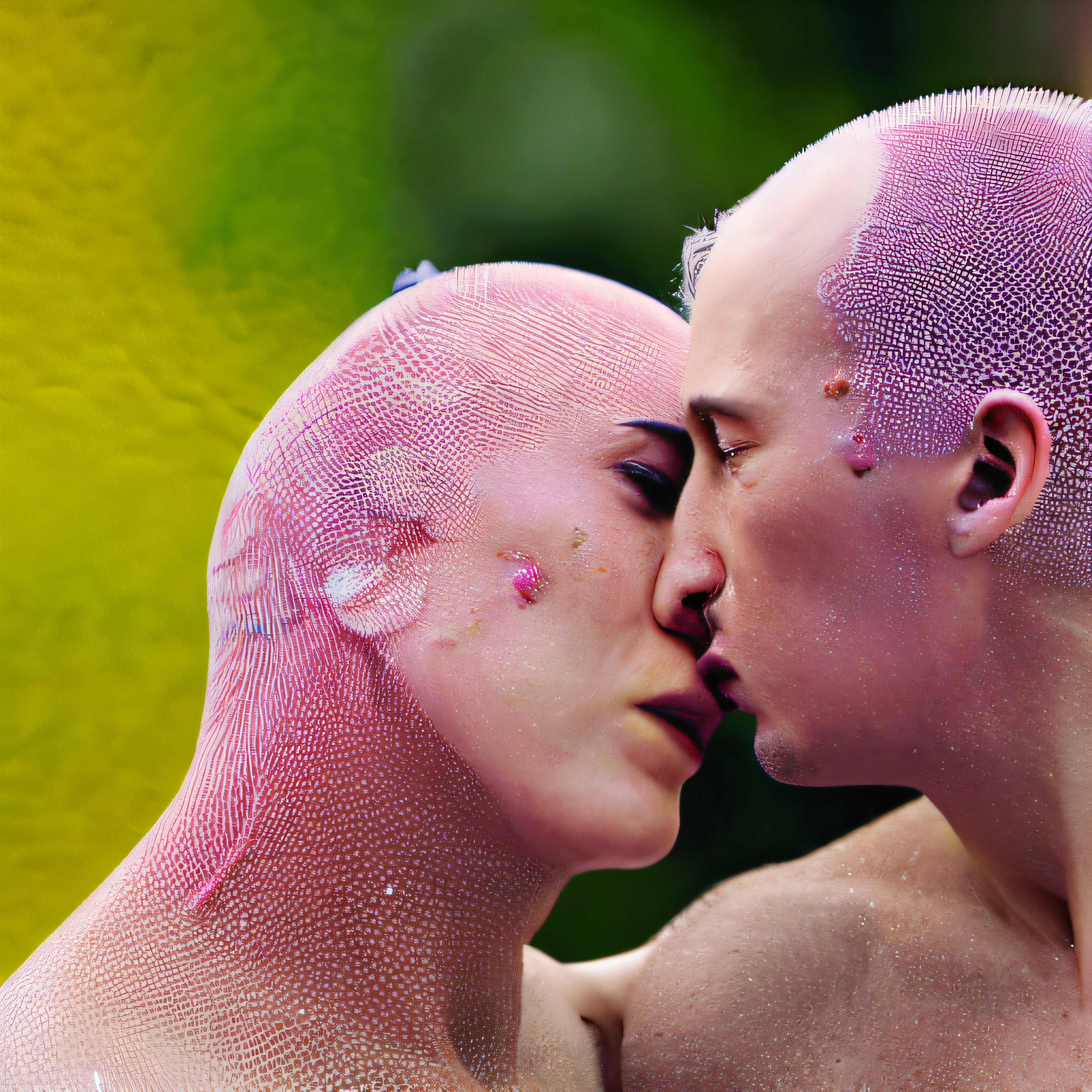 Surreal Intimate Transhuman Embrace