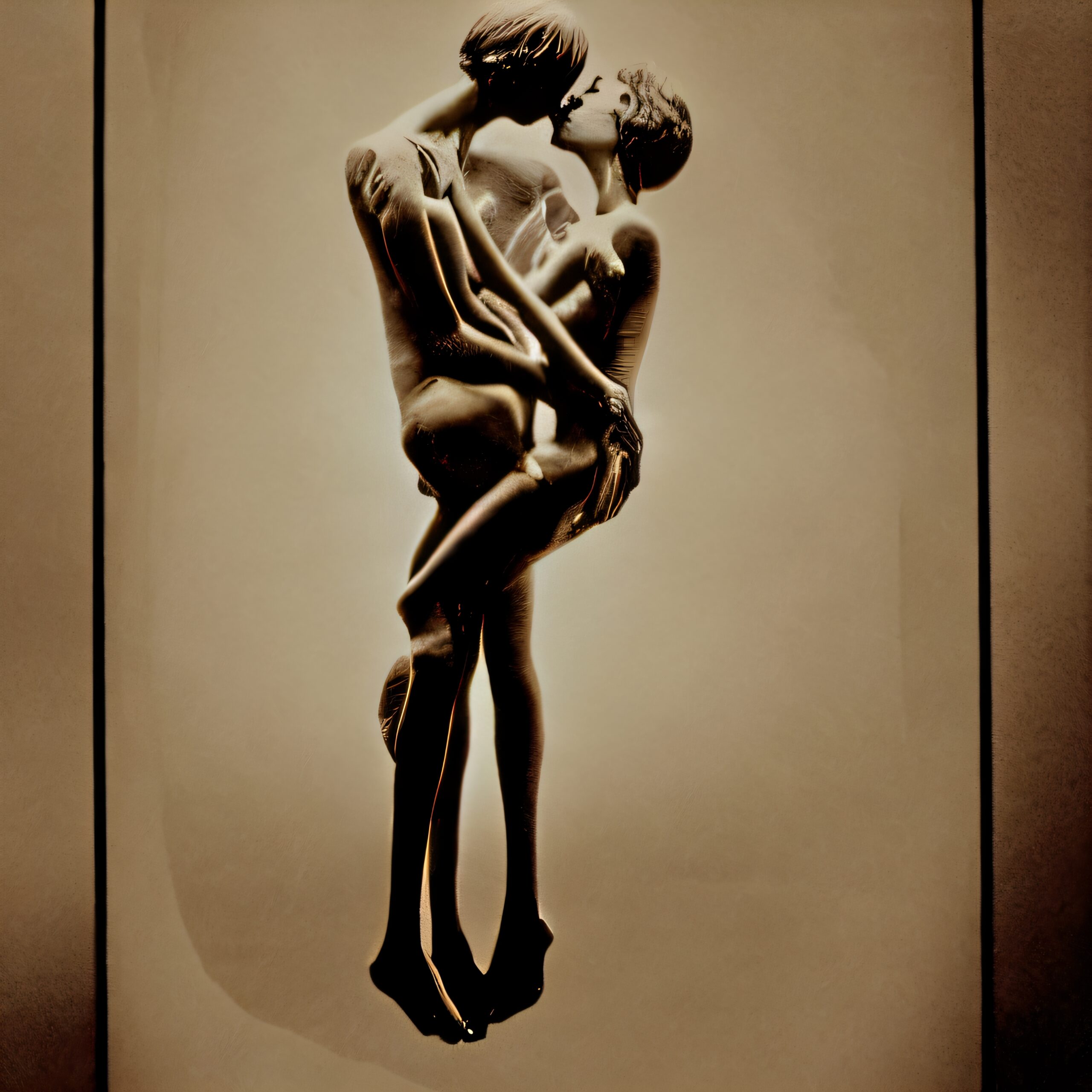 Enchanted Sculptural Embrace in Air