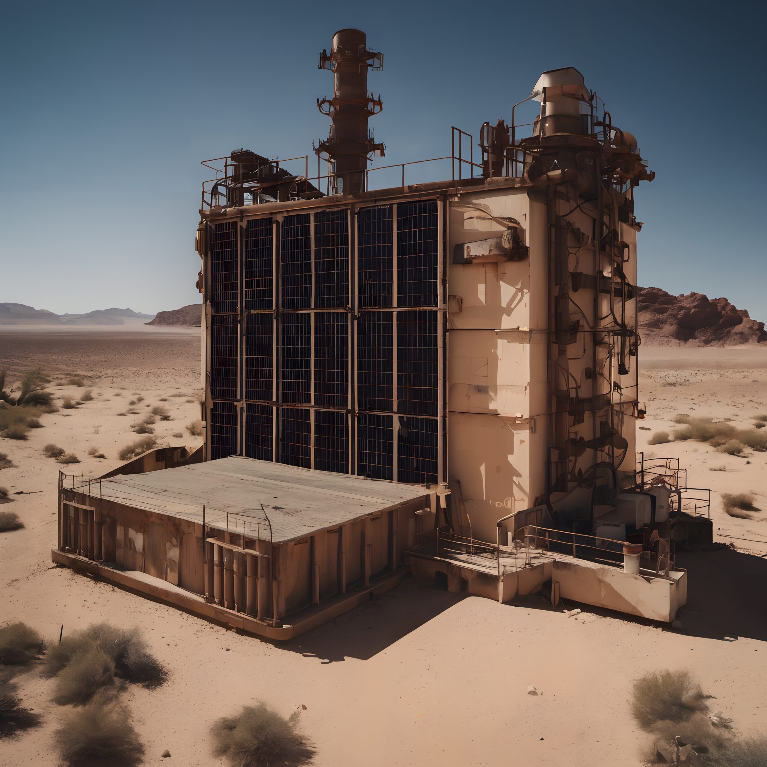 Desert Solar Facility Structure