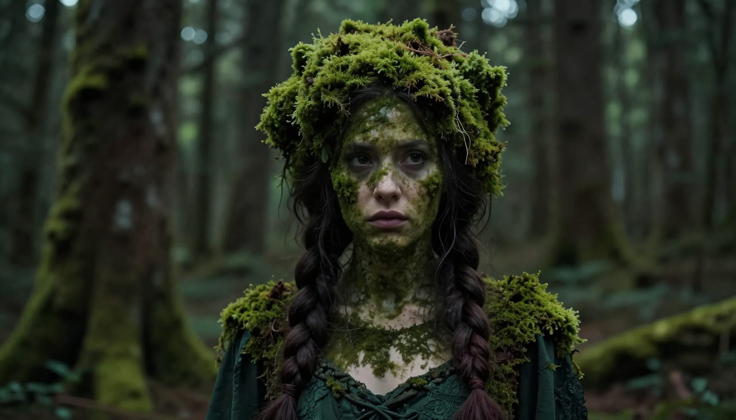 Forest Spirit Emerges from Wilderness