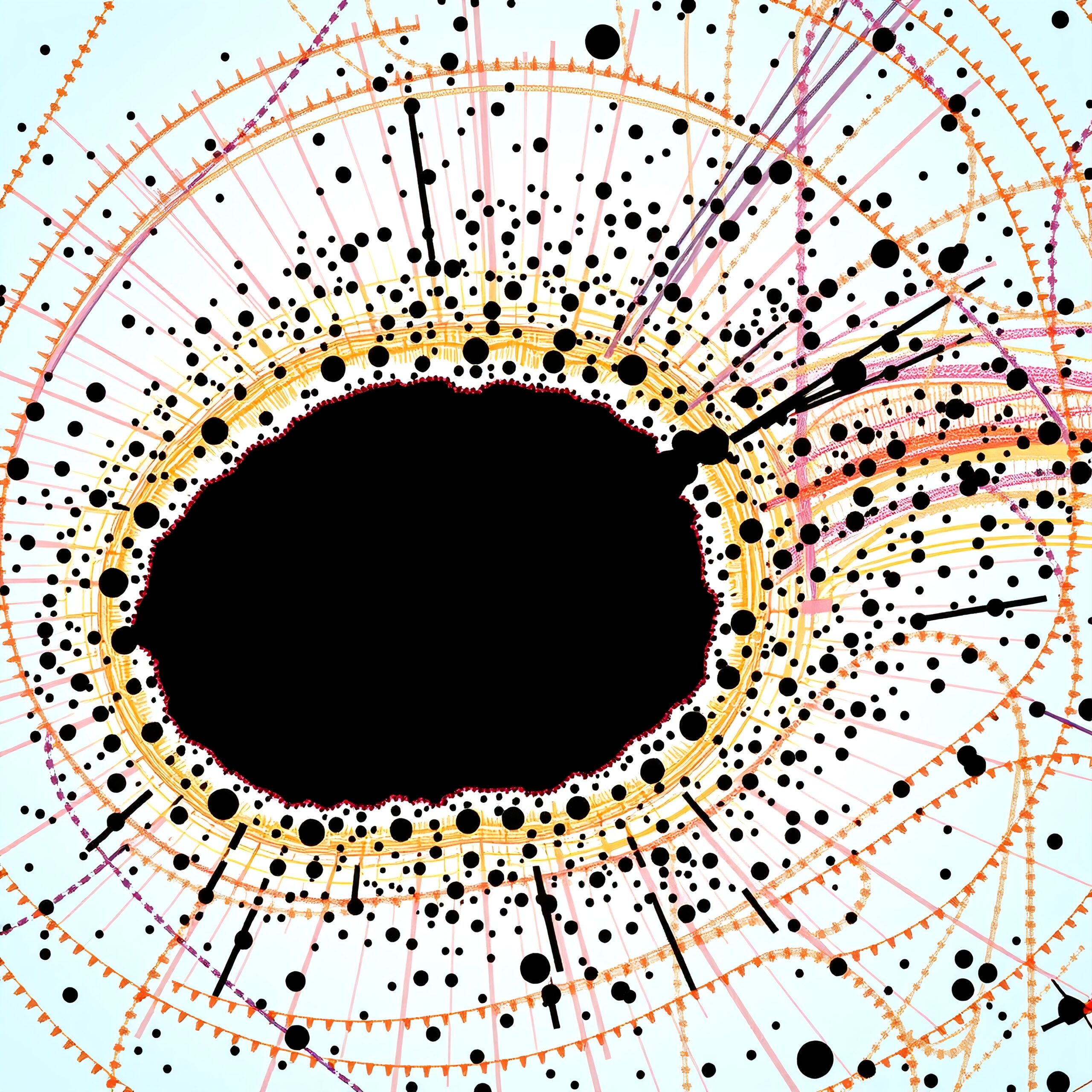 Circular Data Visualization Art