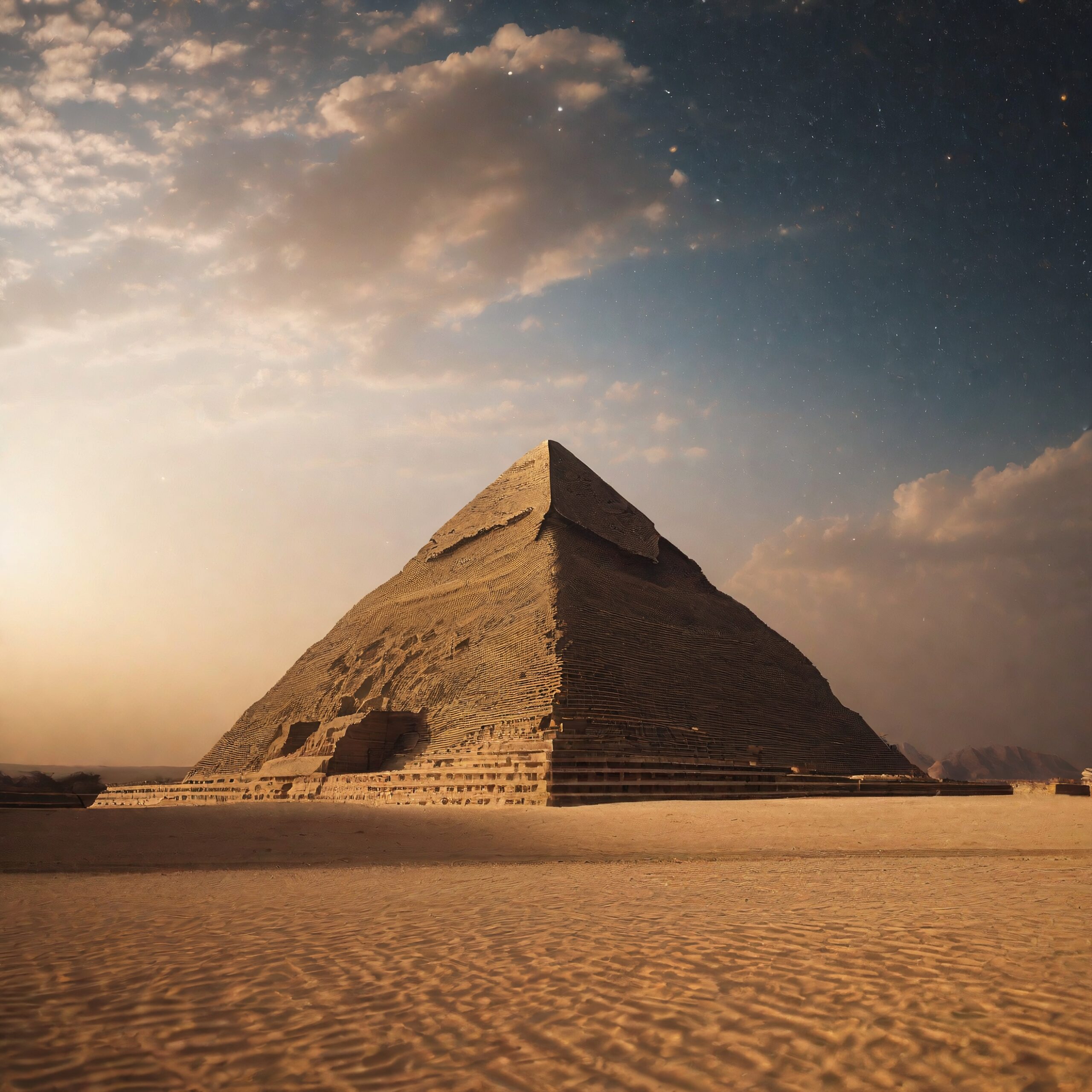 Pyramid at Twilight Ancient Majesty