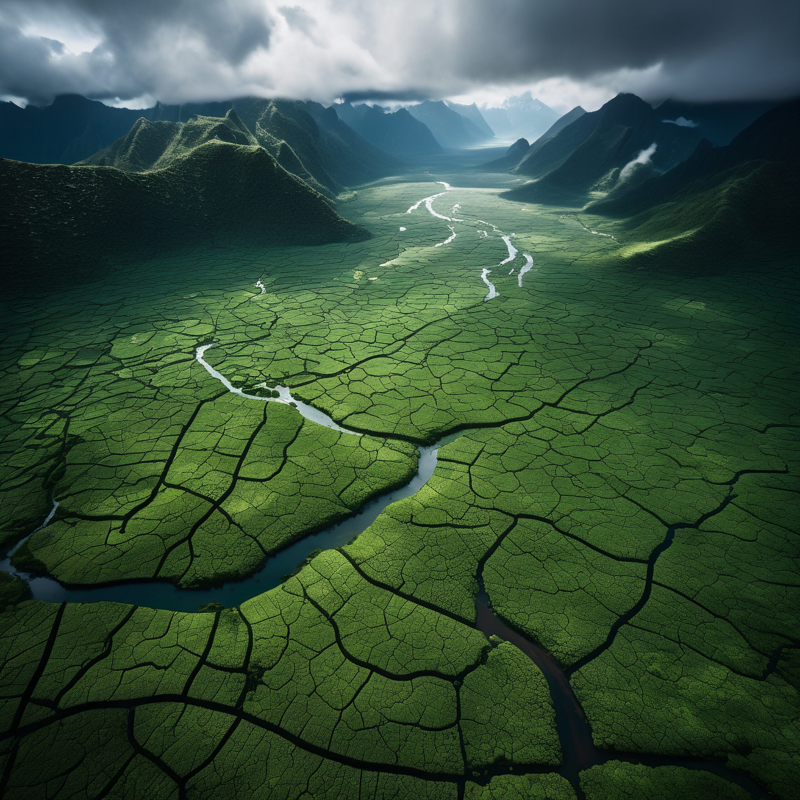 Mystical Valley of Green Veins