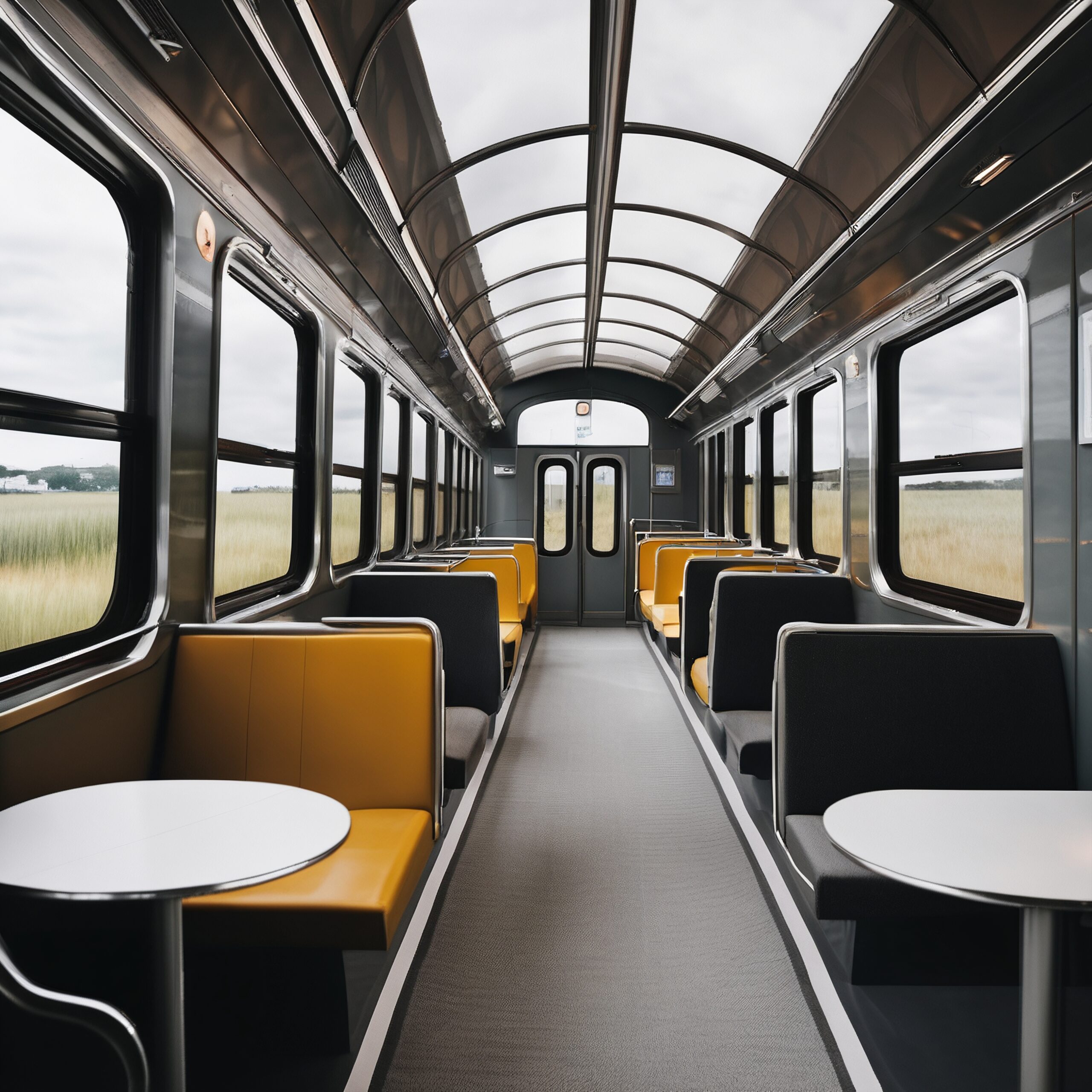 Modern Train Interior Comfortable Design