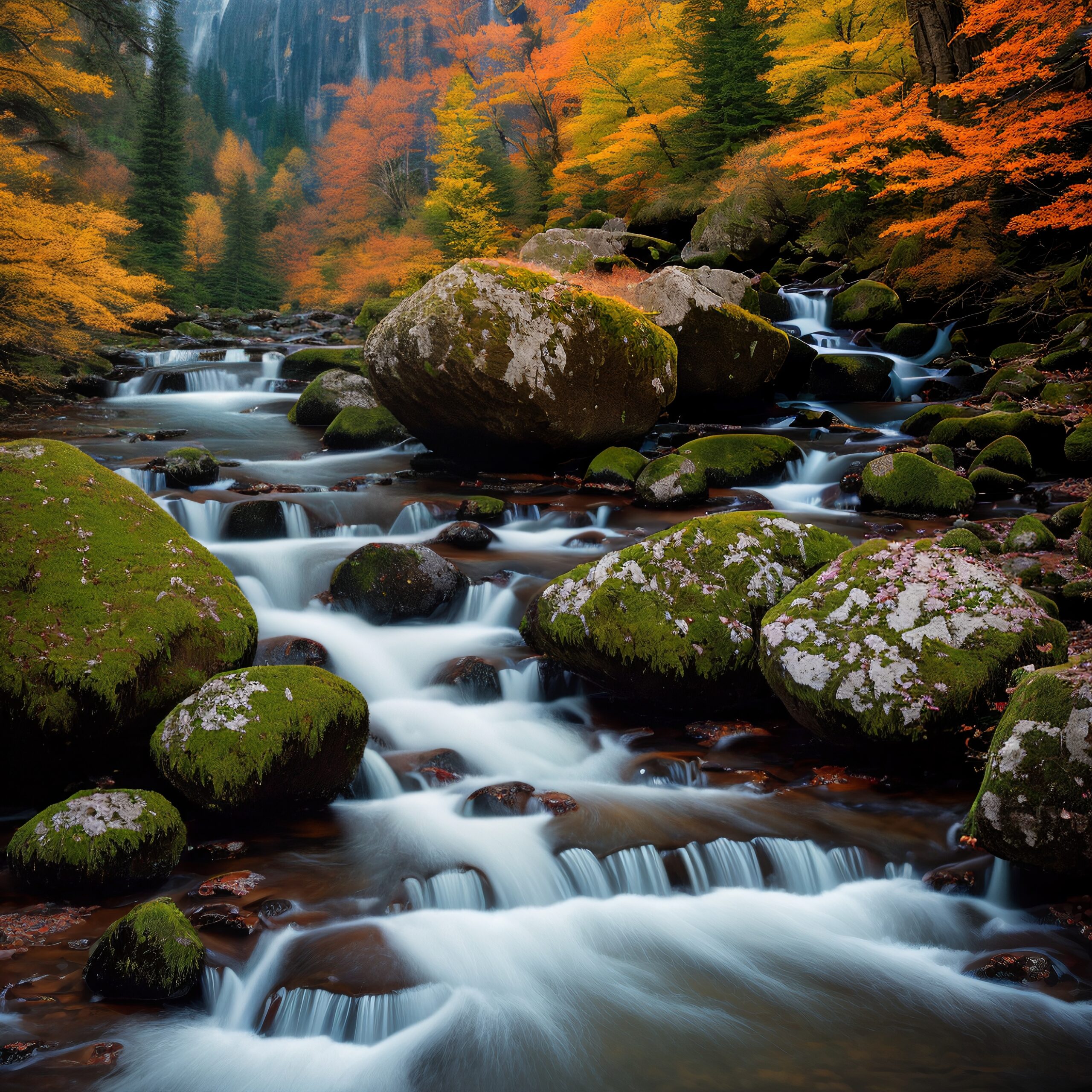 Serene Autumn River Landscape