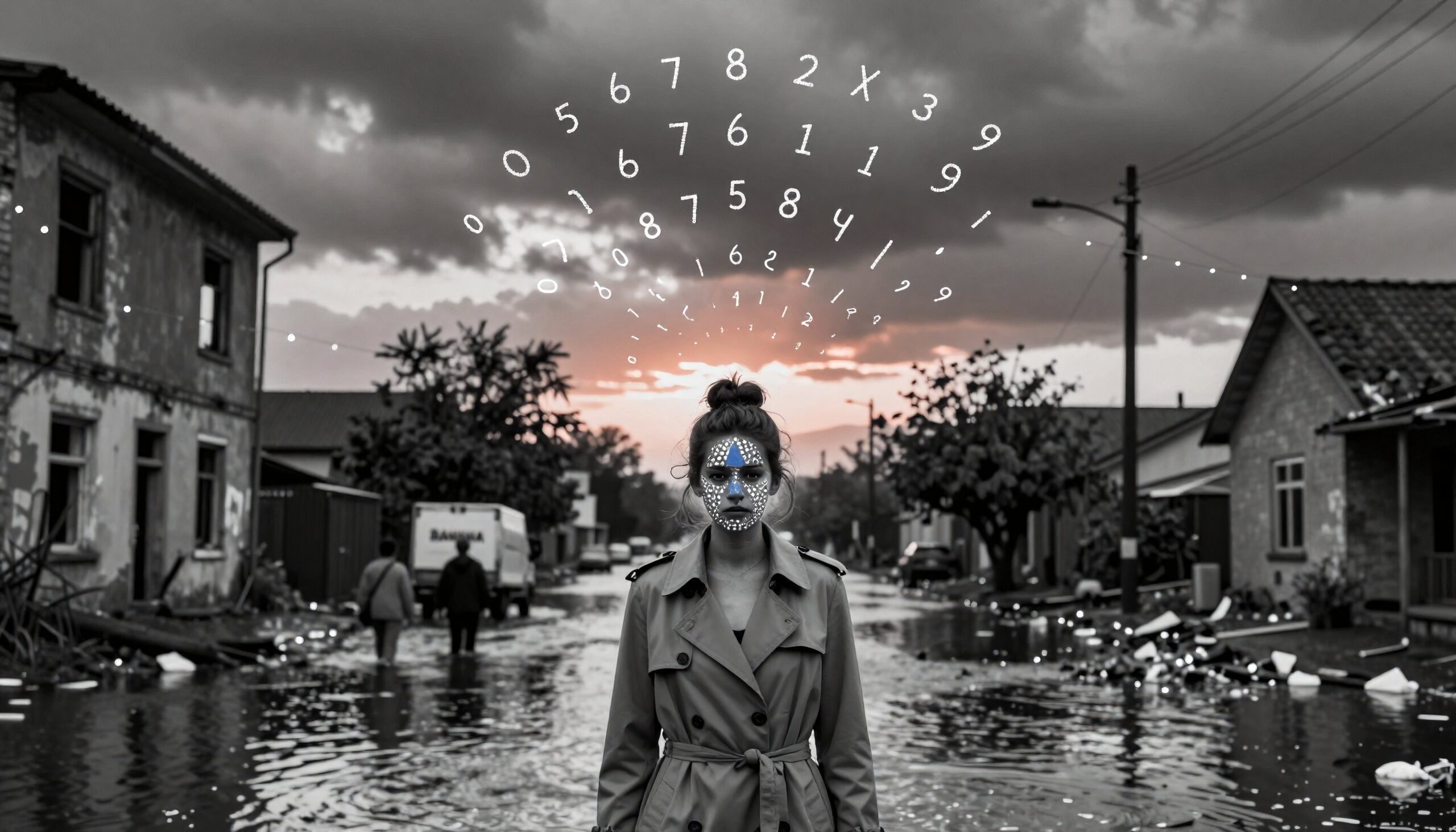 Urban Surrealism in Flooded Street