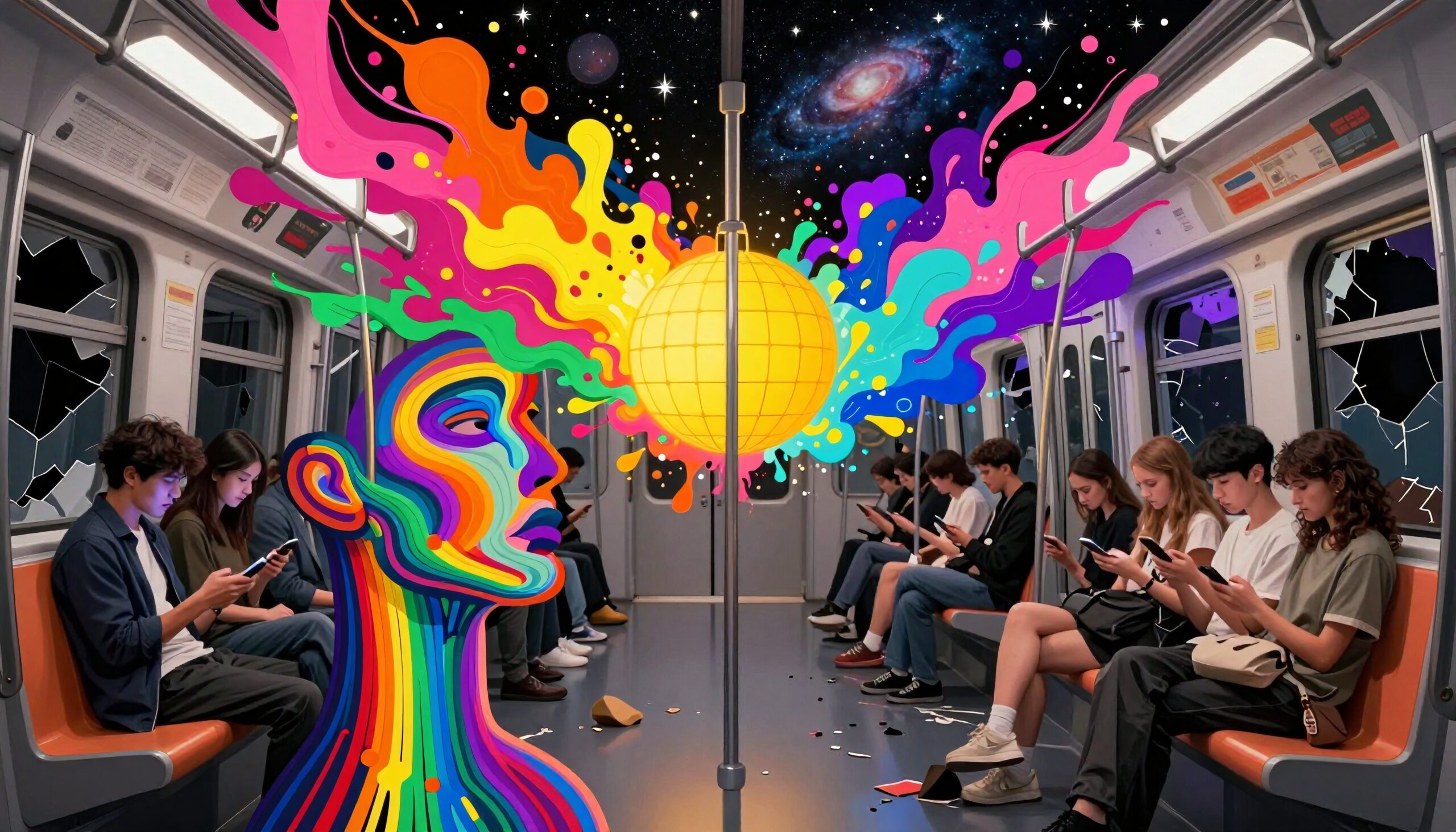 Vivid Subway Imagination Unleashed