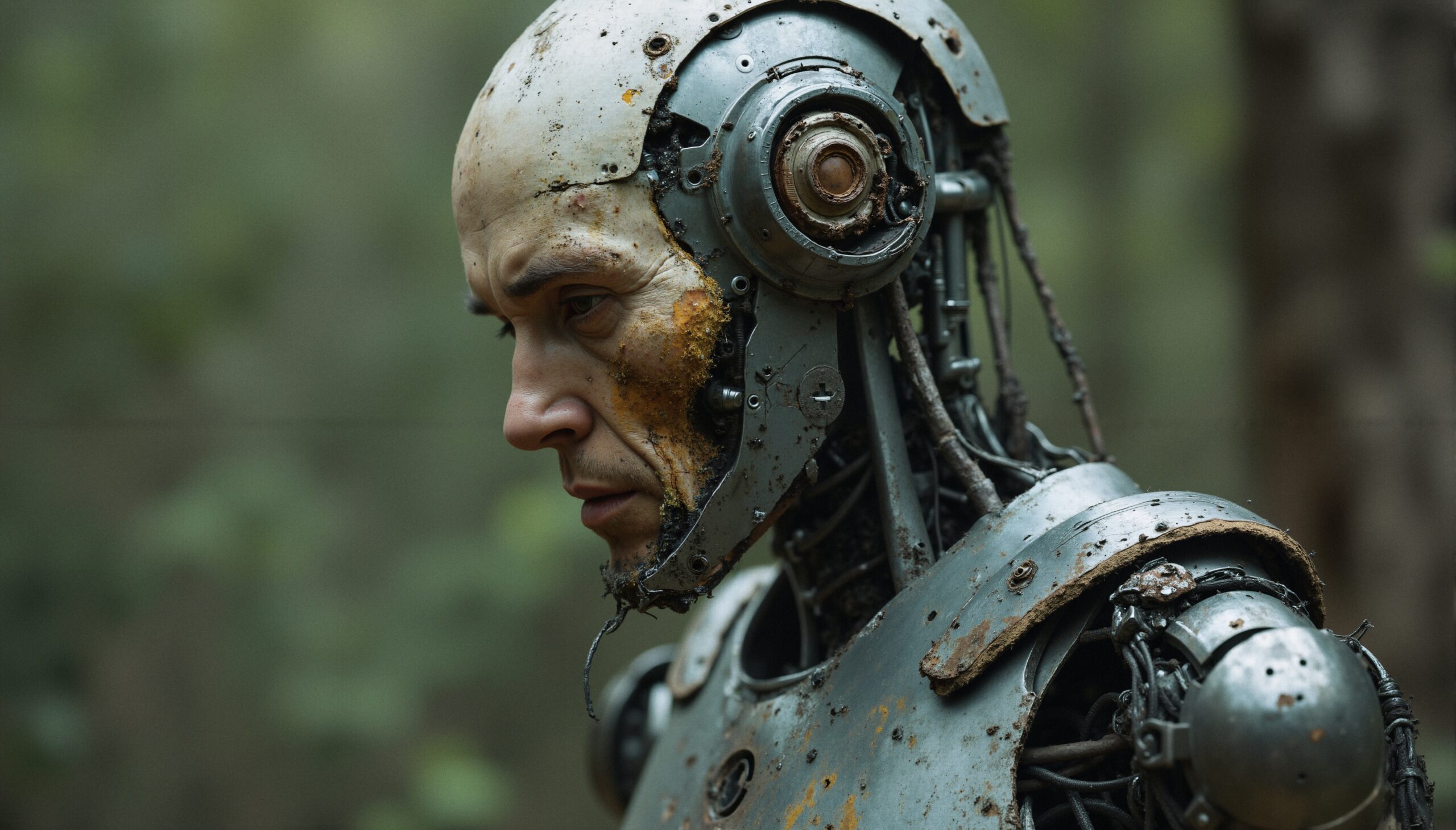 Rusty Robot in Natural Setting