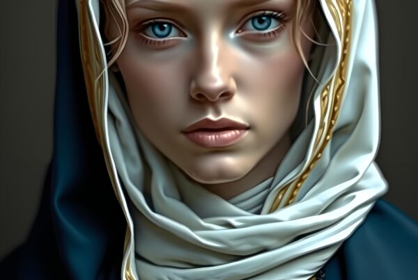 Mystical Woman in Regal Attire