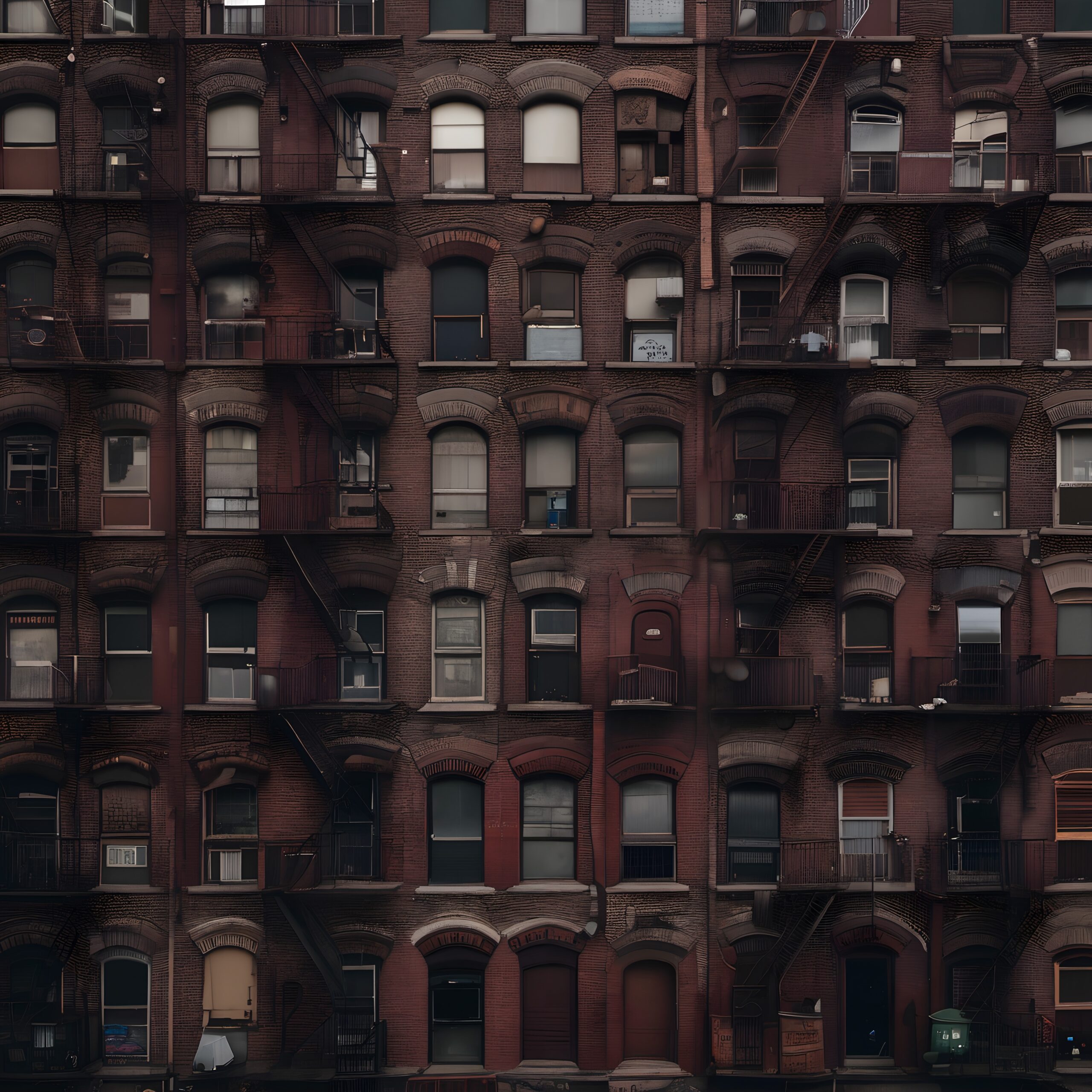 Historical Urban Brick Facade