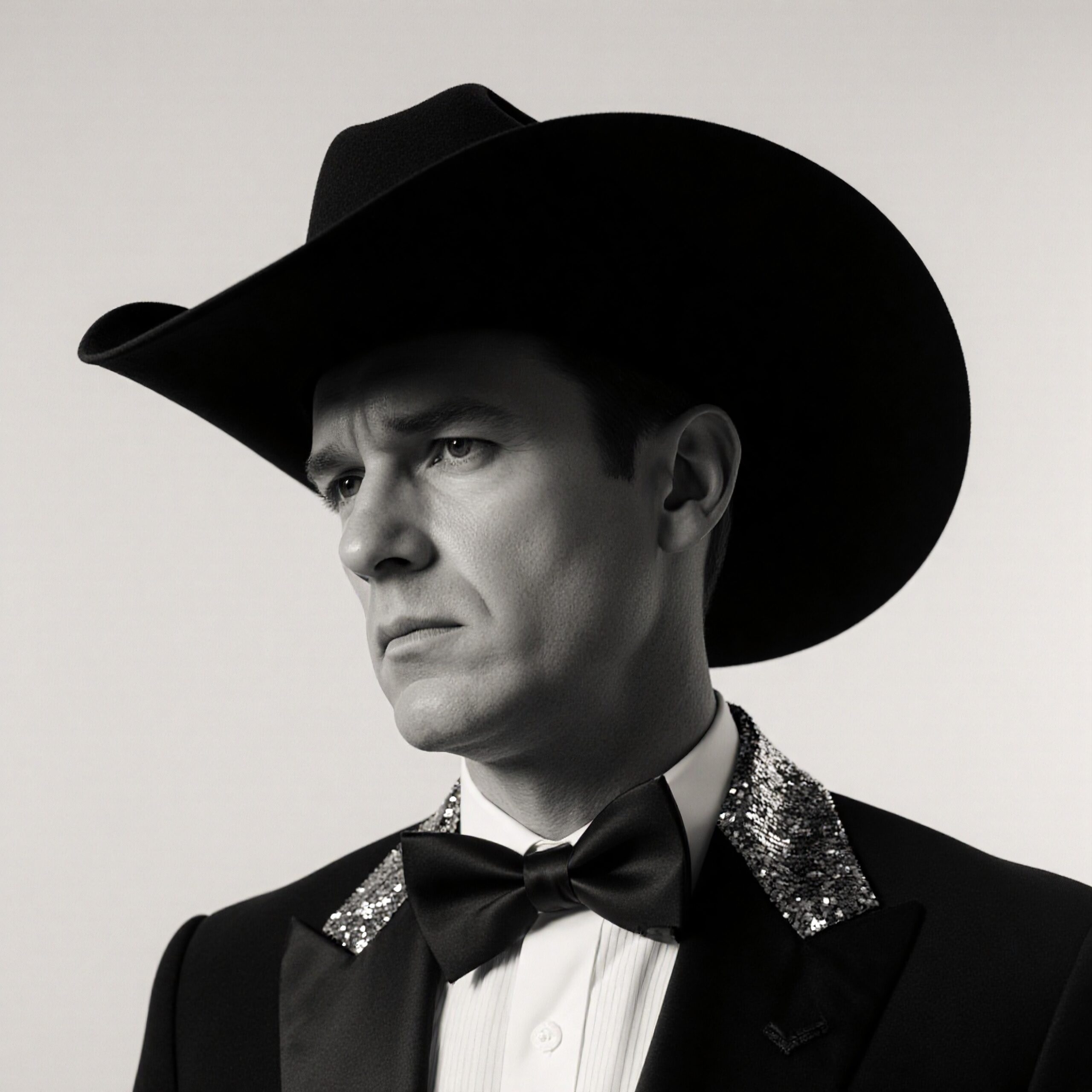 Cowboy in Classic Tuxedo Portrait