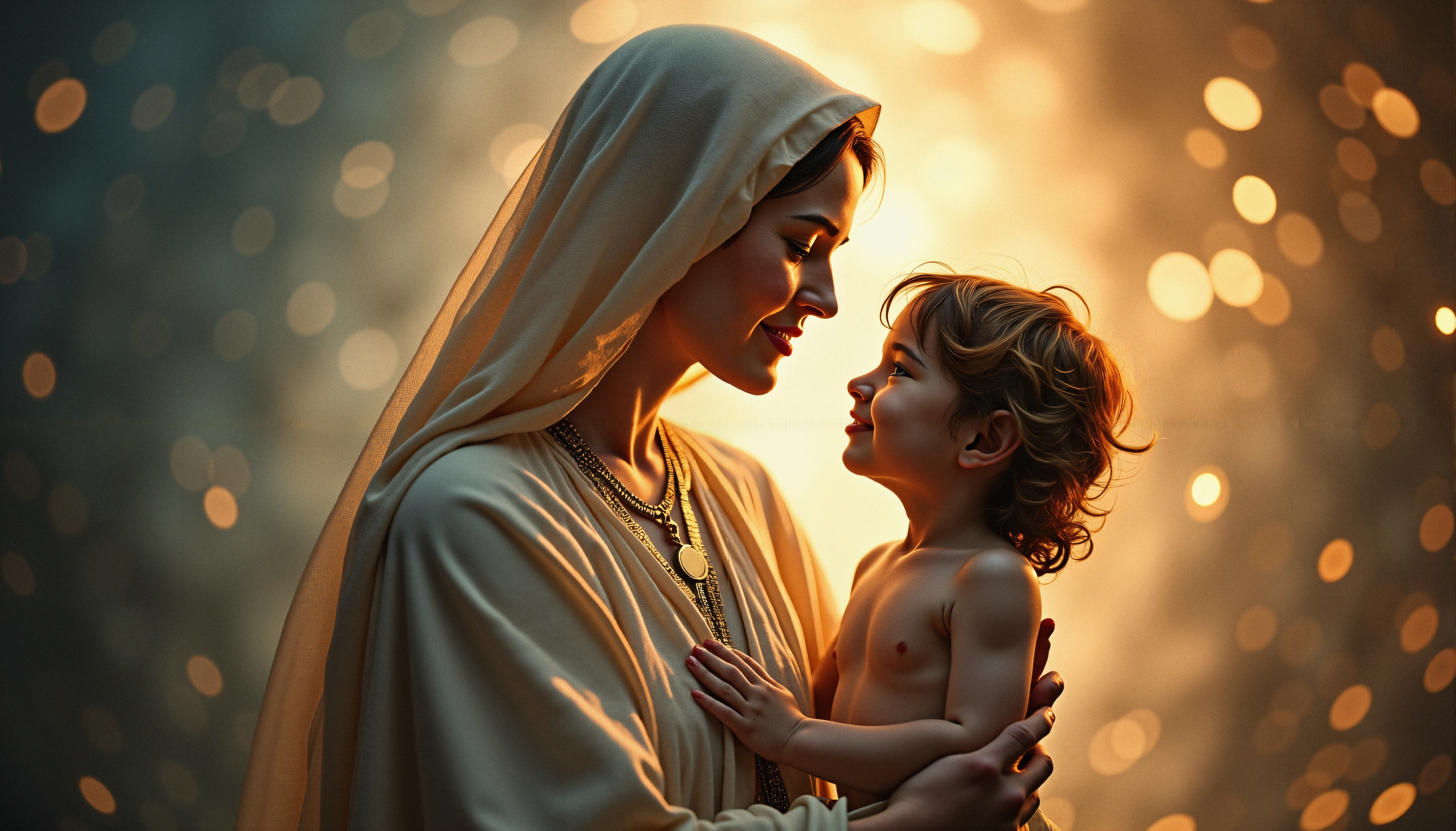 Serene Maternal Bond with Child