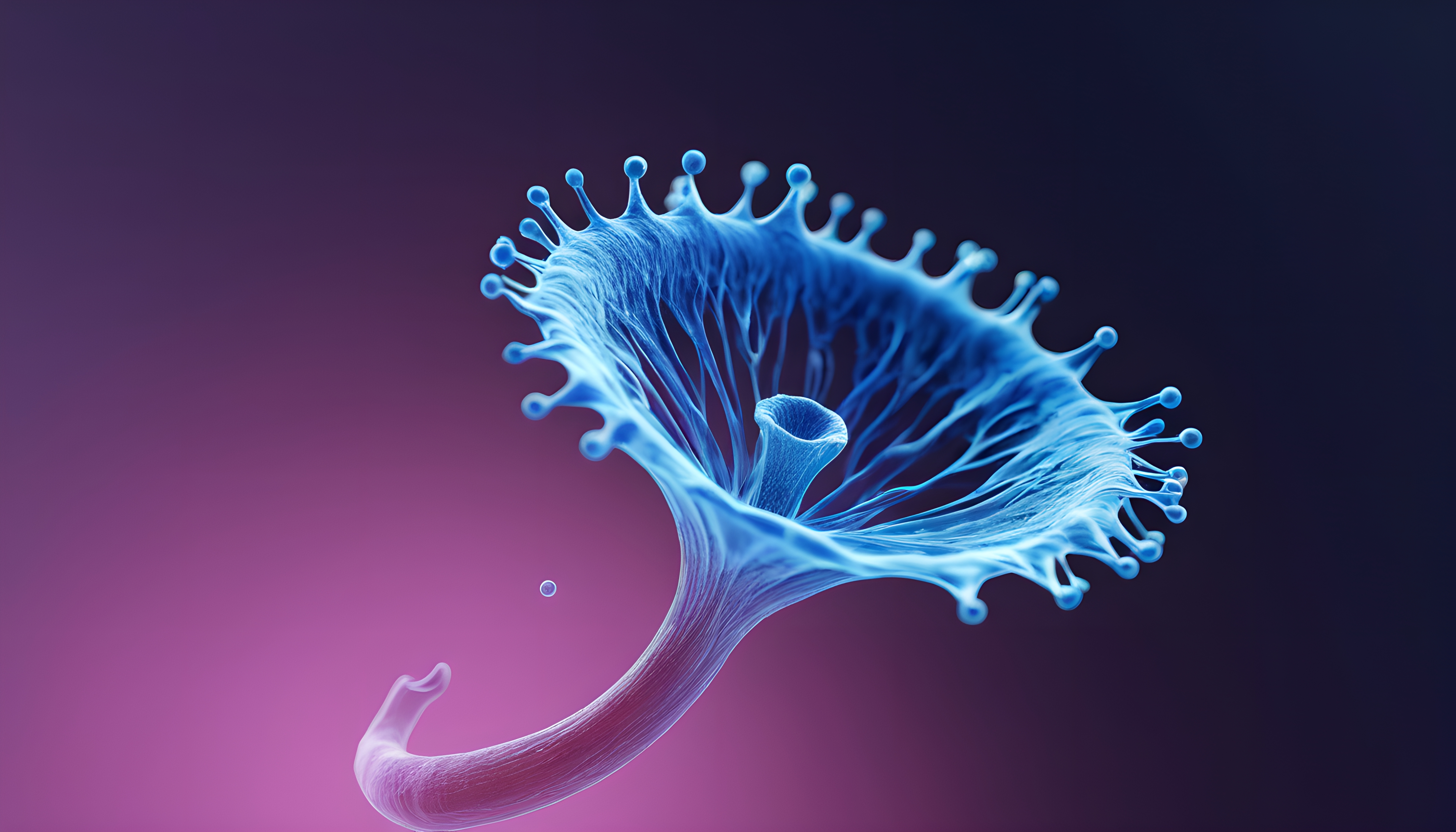 Molecular Illustration of a Neuron Synapse