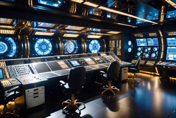 Advanced Command Center Control Panel with Multiple Digital Disp