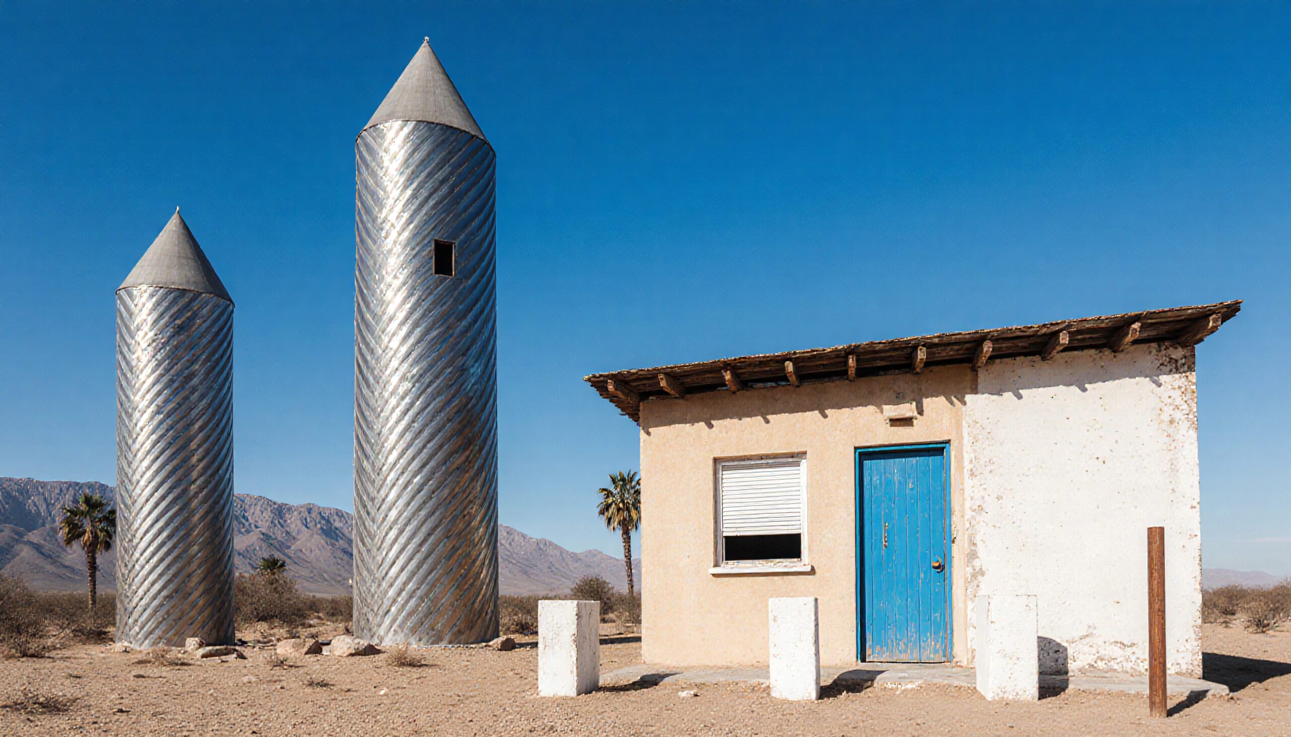 Desert Silos and Small Building