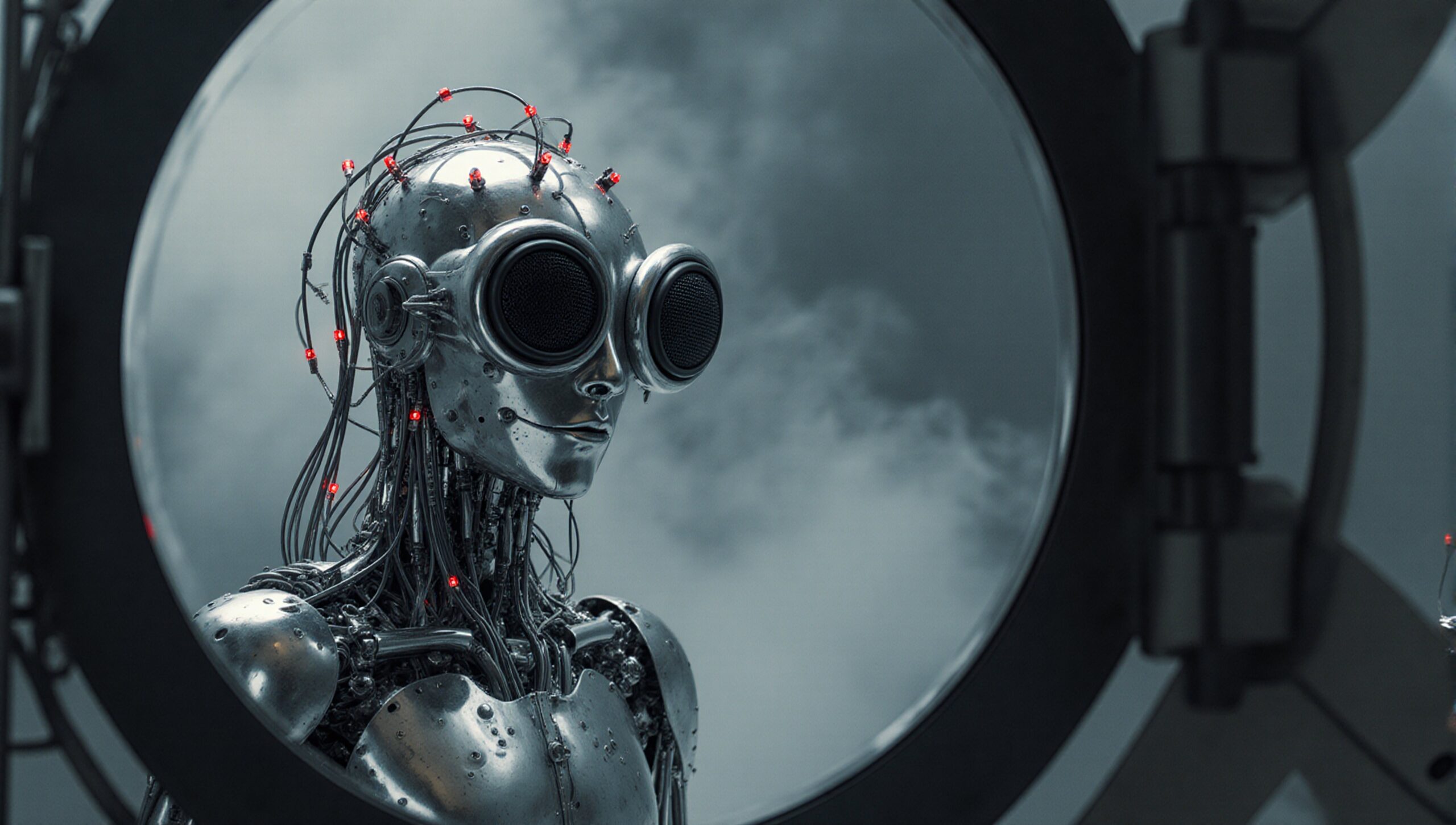 Robot Stares Into The Future