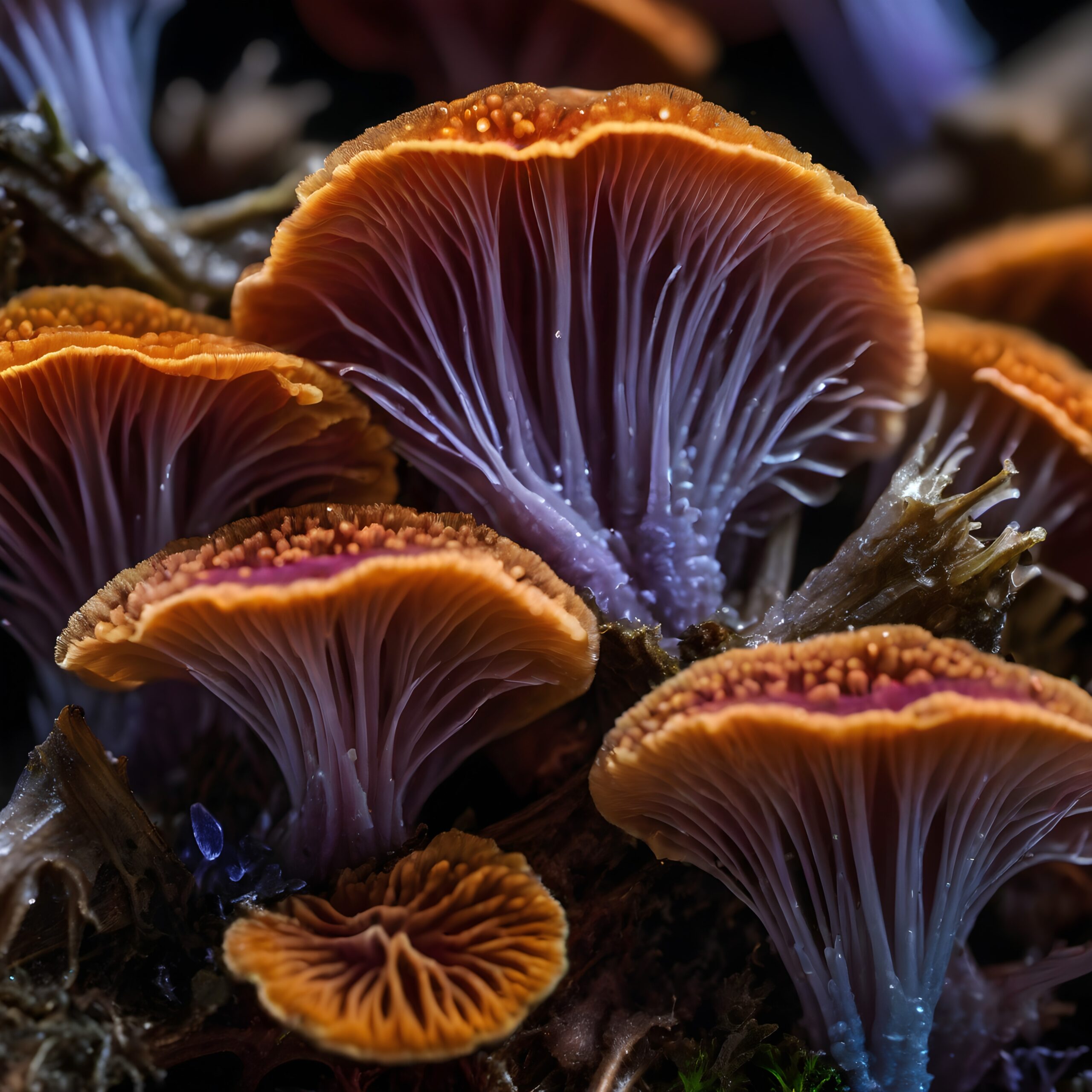 Dreamlike Mushrooms in Vivid Colors