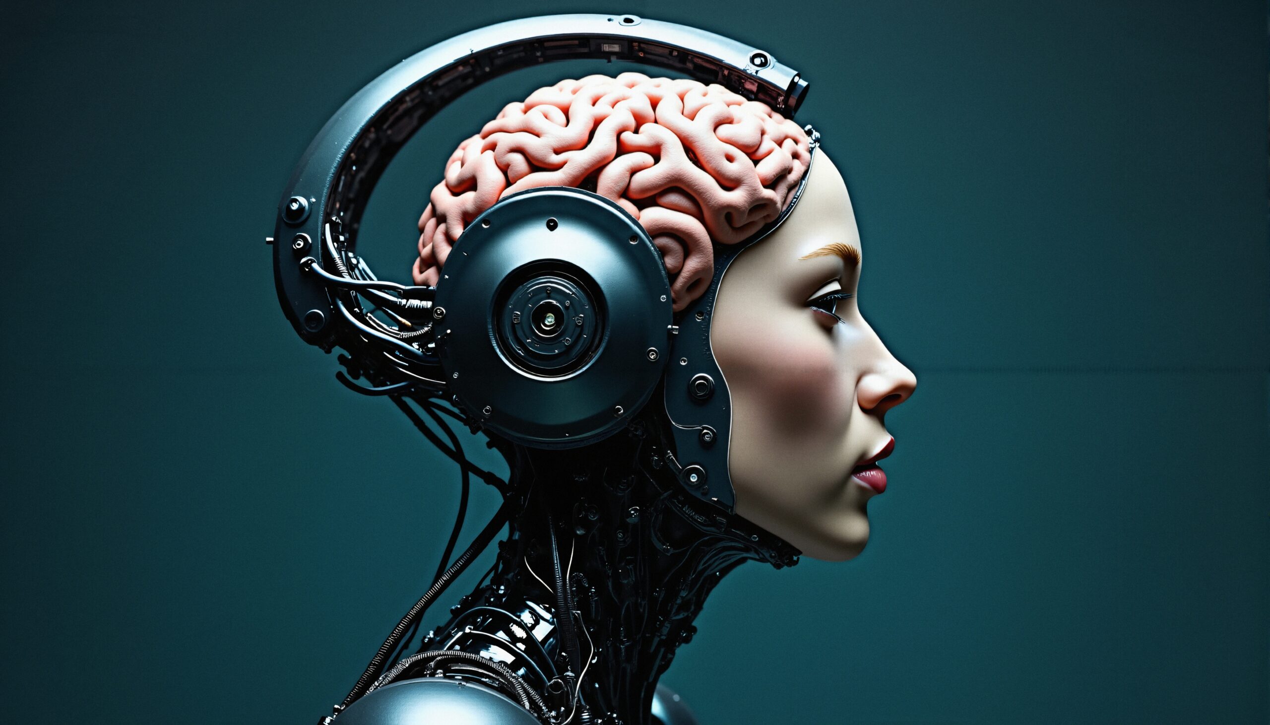 Futuristic Humanoid Robot Fusion