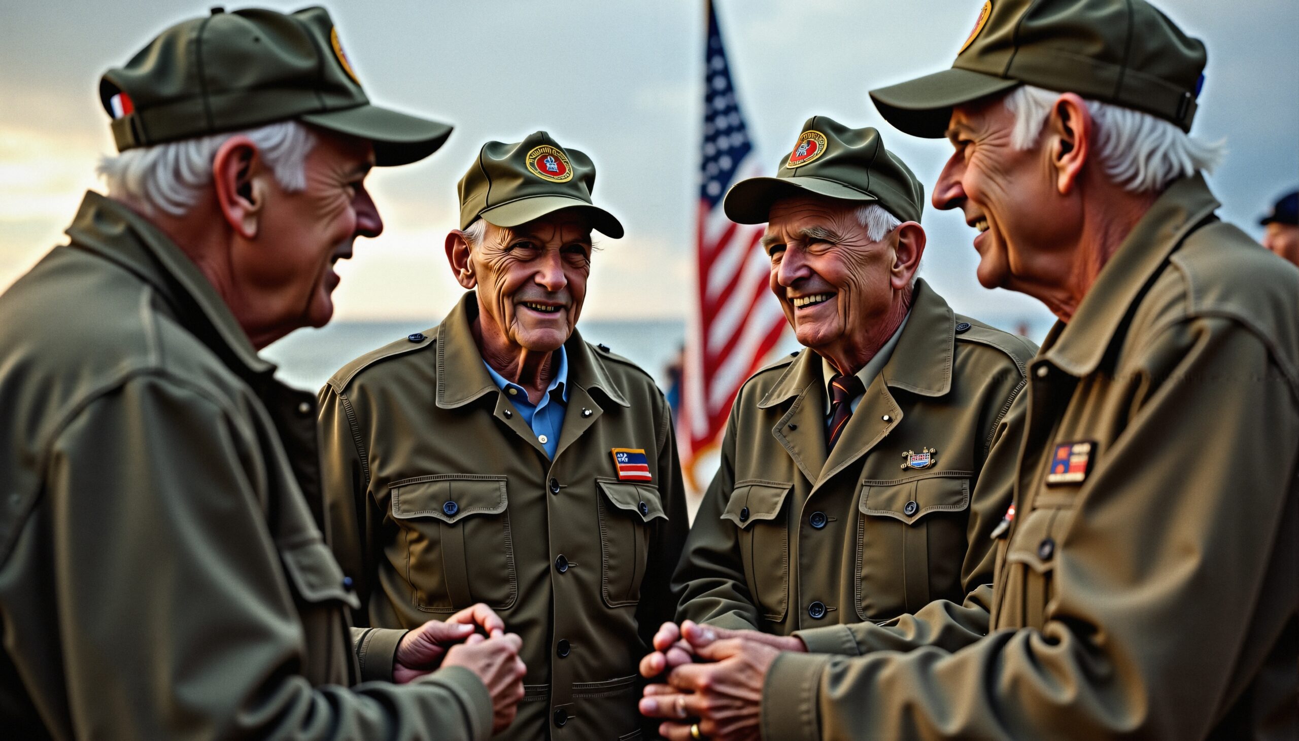 Veterans Reunion with Joyful Smiles