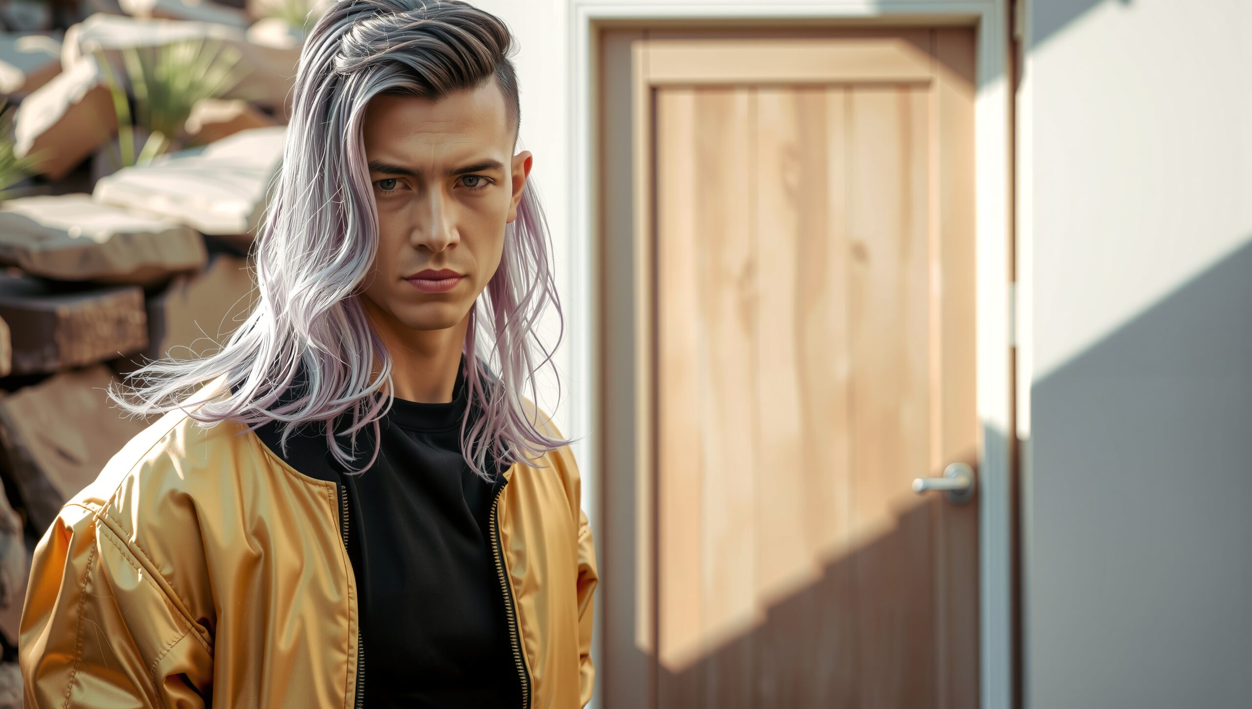 Vibrant Fashion in Urban Setting