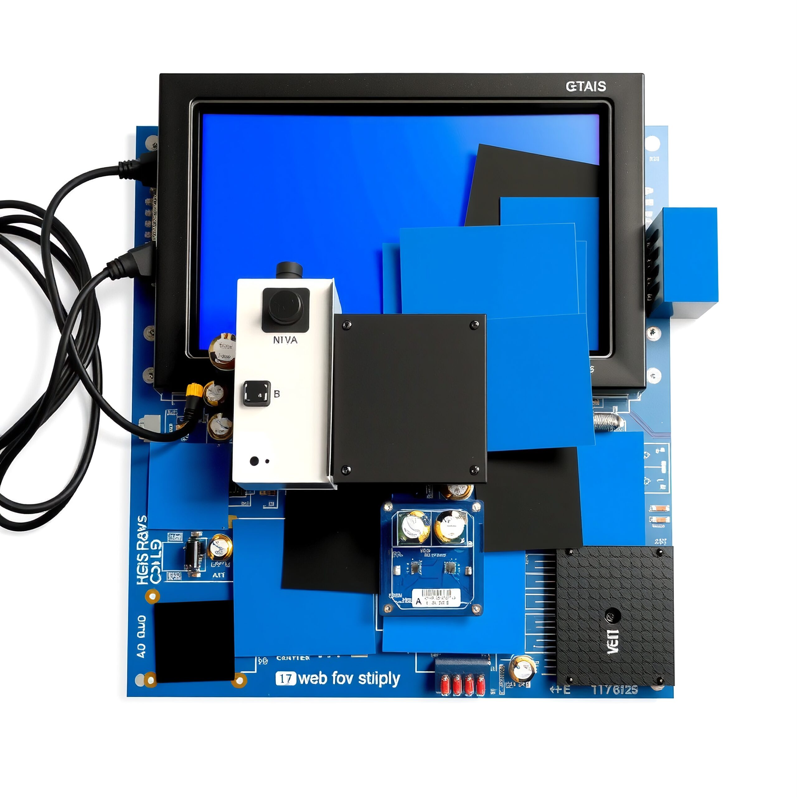 Colorful Circuit Board With Display