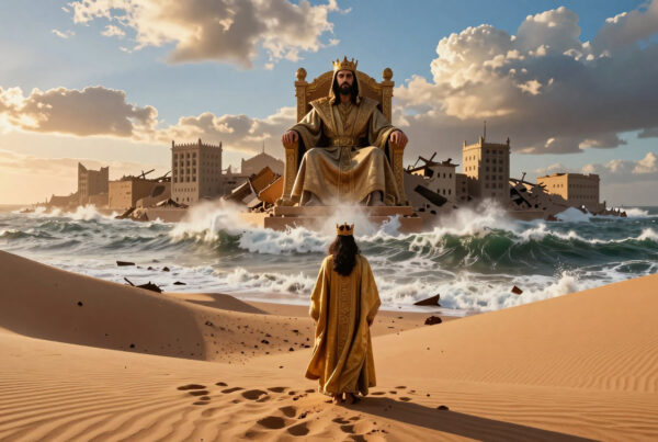 King Amidst Ocean Ruins