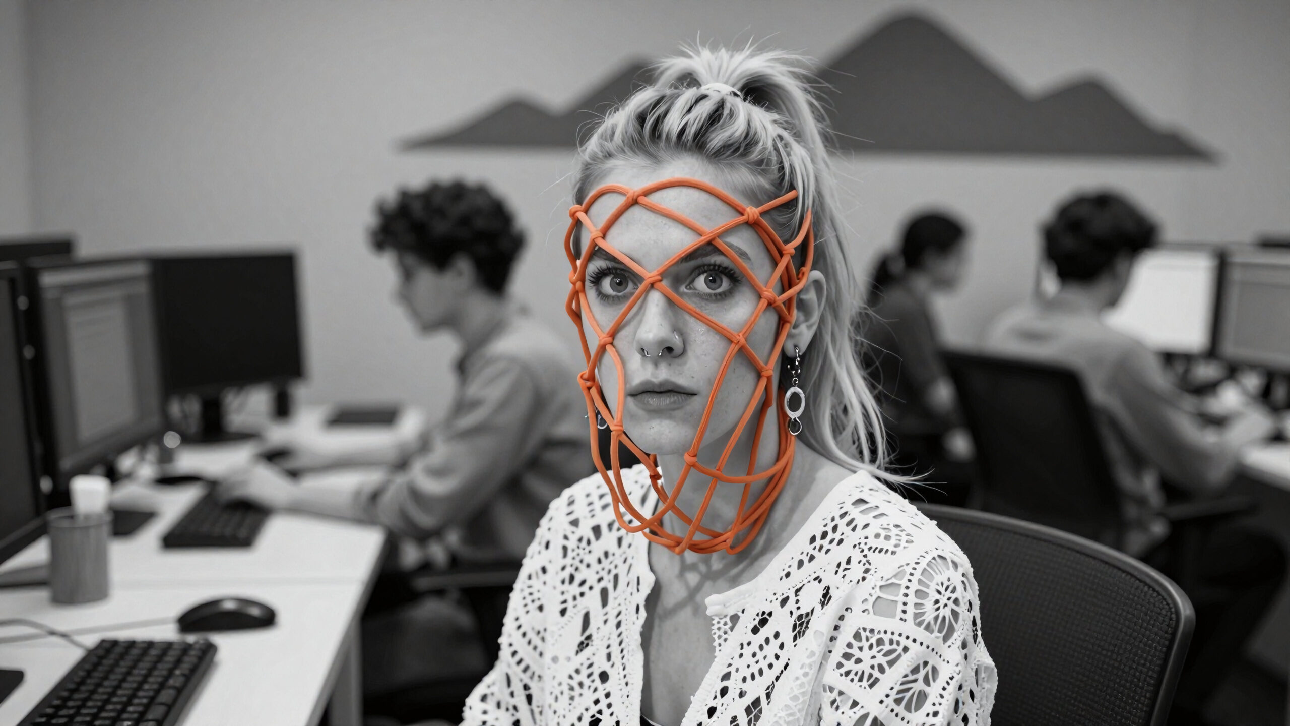 Masked Focus in Office