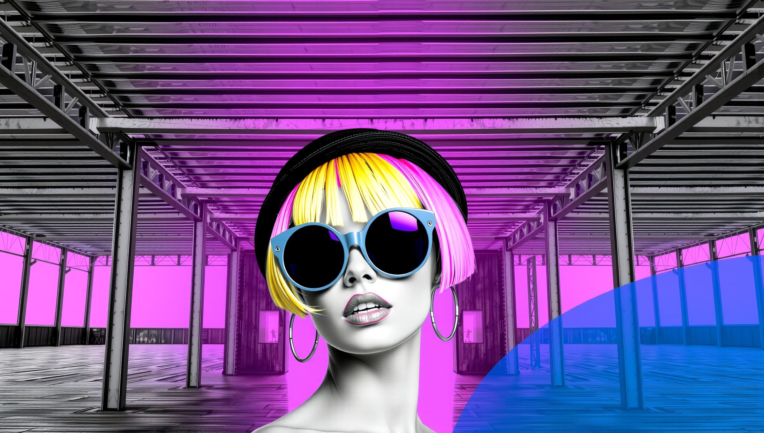 Vibrant Pop Art Fashion Fusion