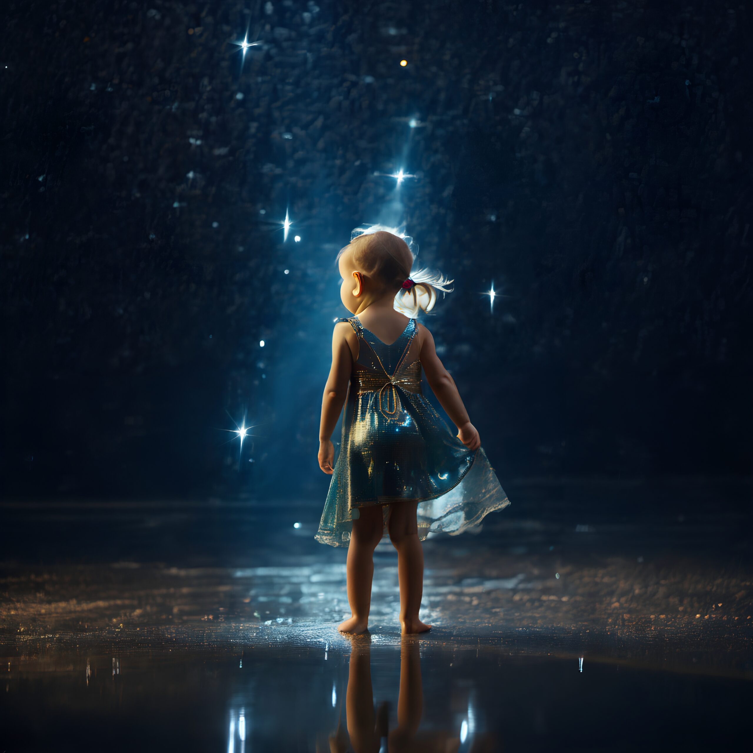 Little Girl’s Starry Wonder