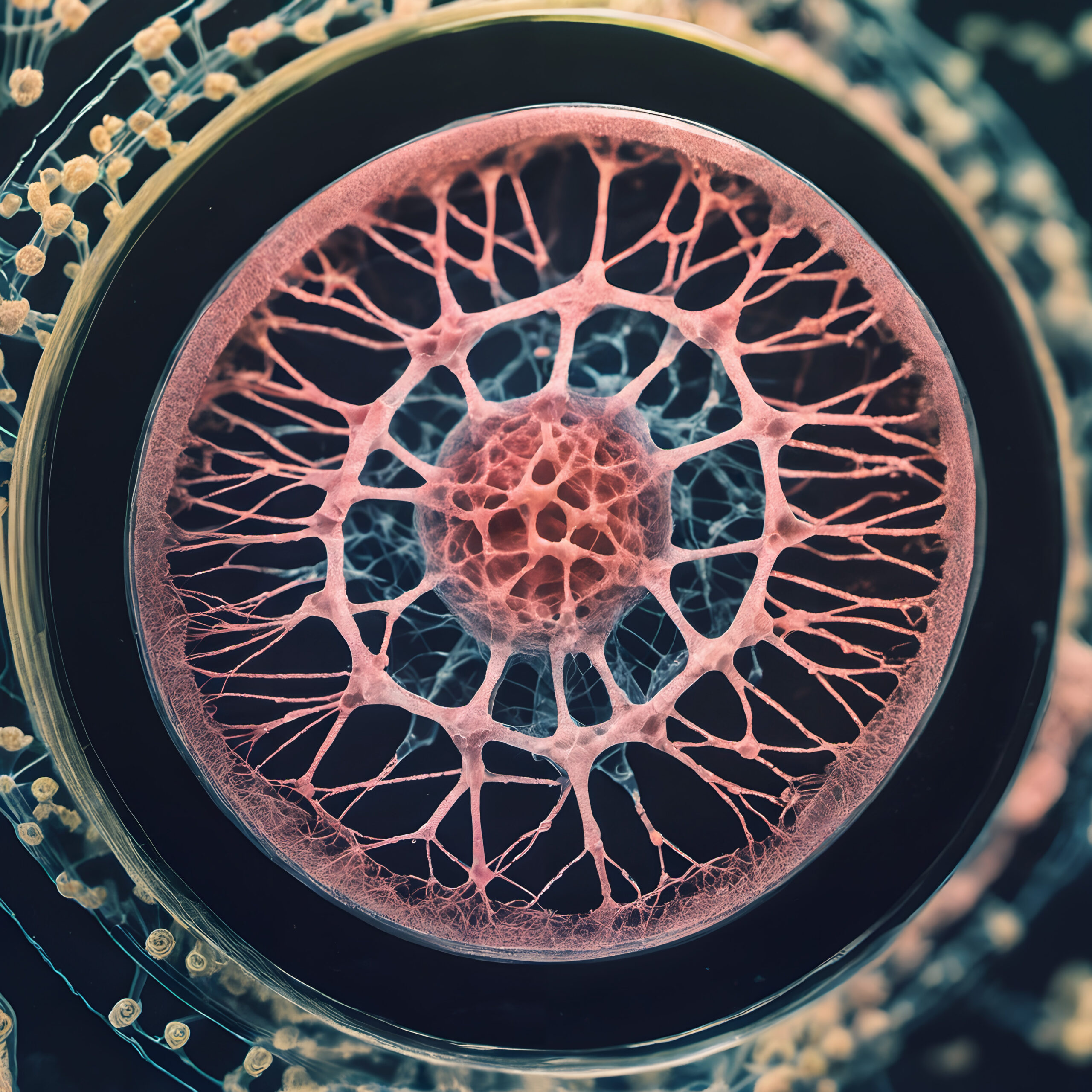 Neural Network Structure in Petri Dish