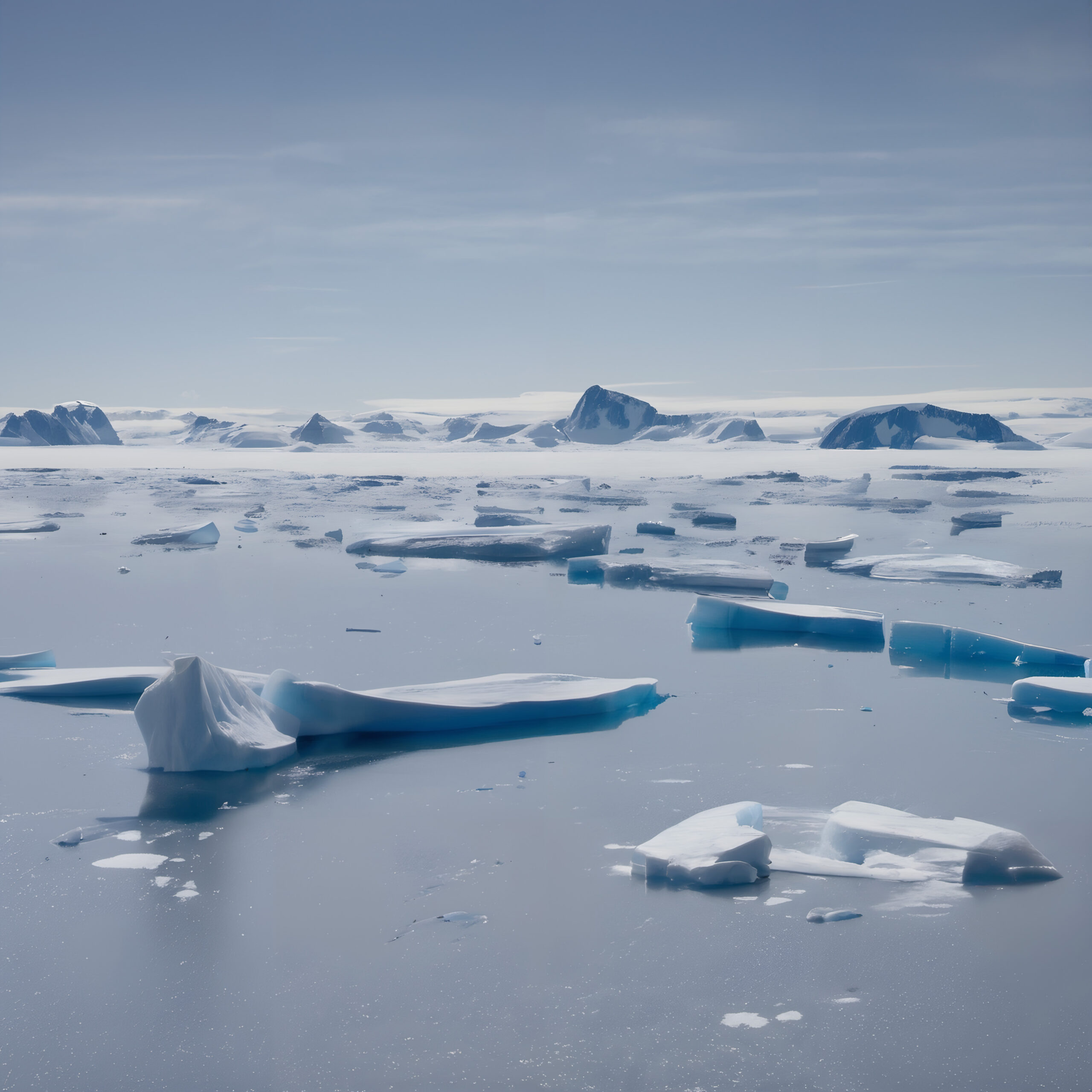 Serene Melting Arctic Landscape