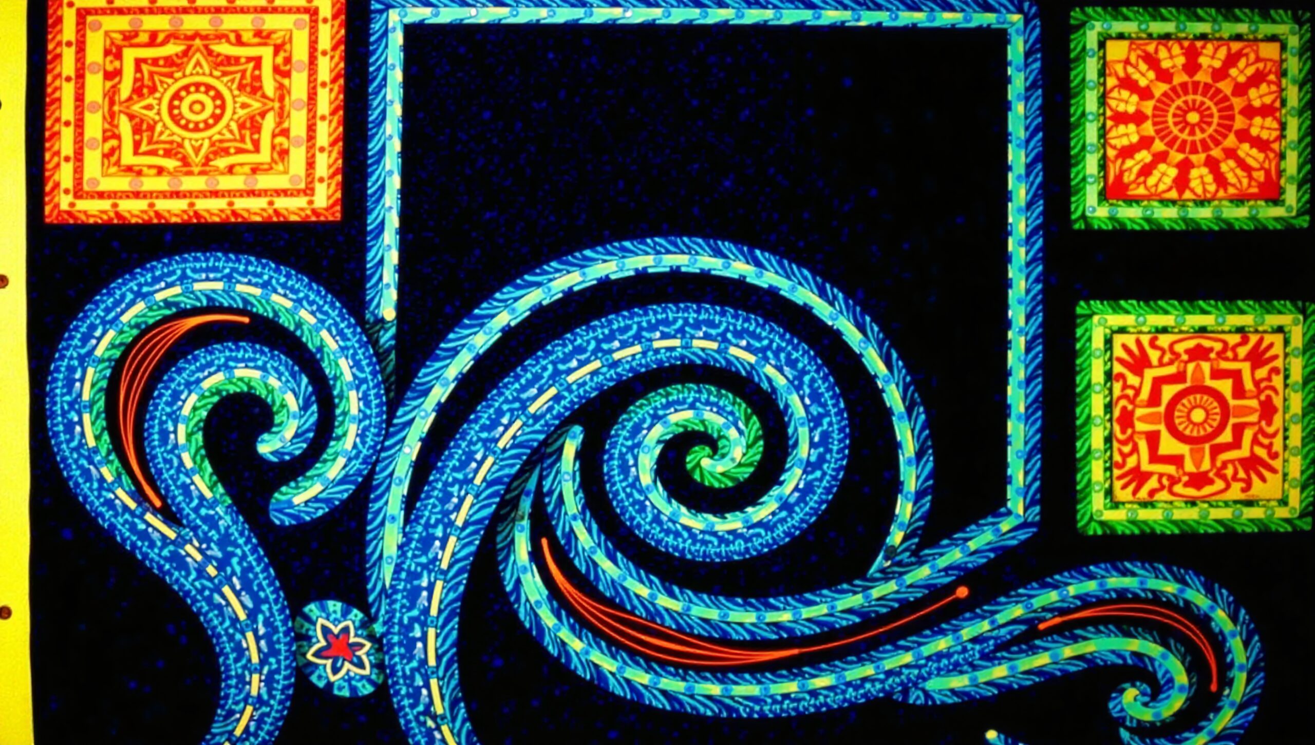 Vibrant Geometric Abstract Artwork