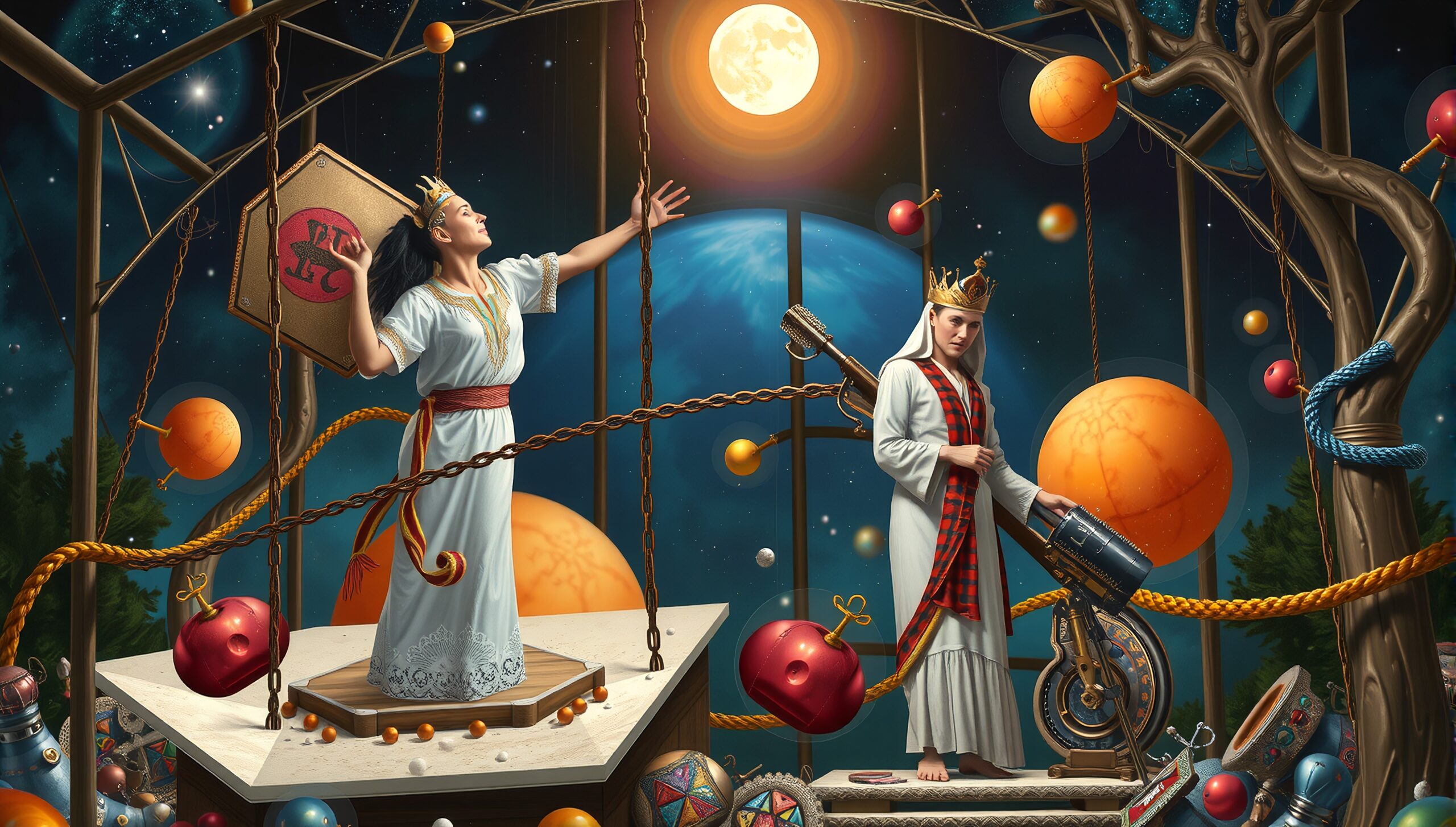 Theatrical Celestial Vision Unfolds